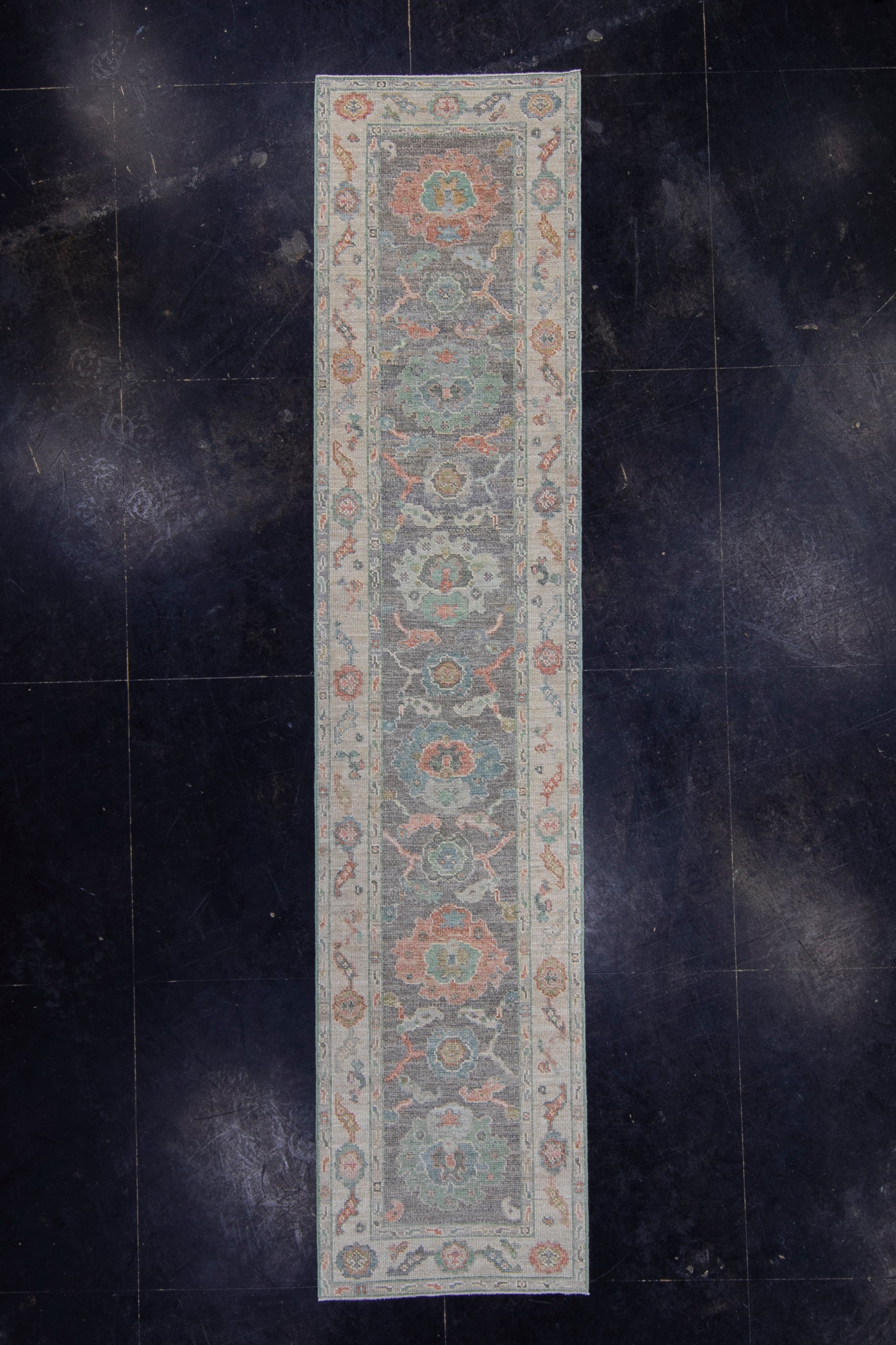 Turkish Oushak Runner Rug 2'8" x 12'1" #16252