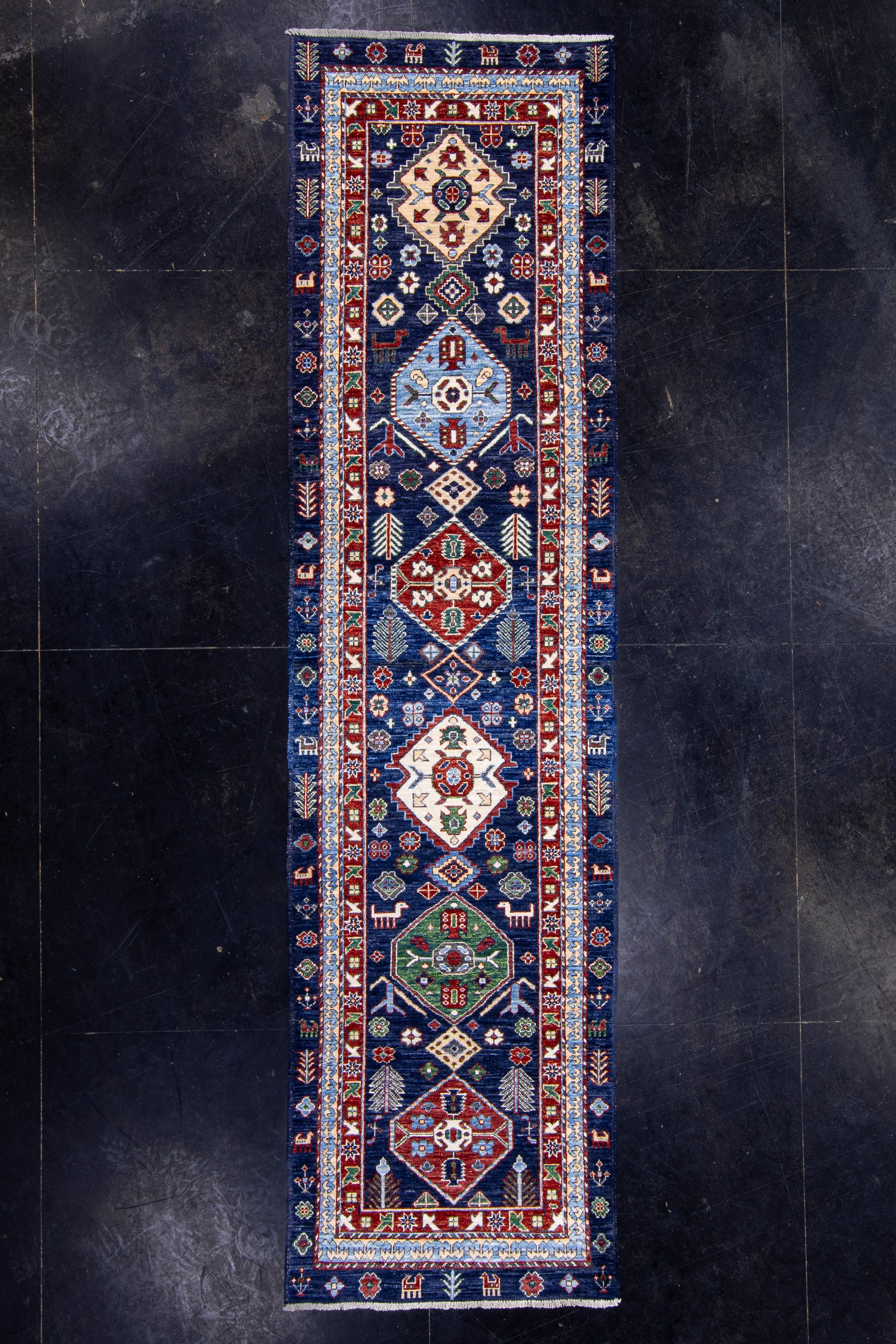 Oriental Hand Knotted Runner Rug 2'8" x 10'1" #AR-9006