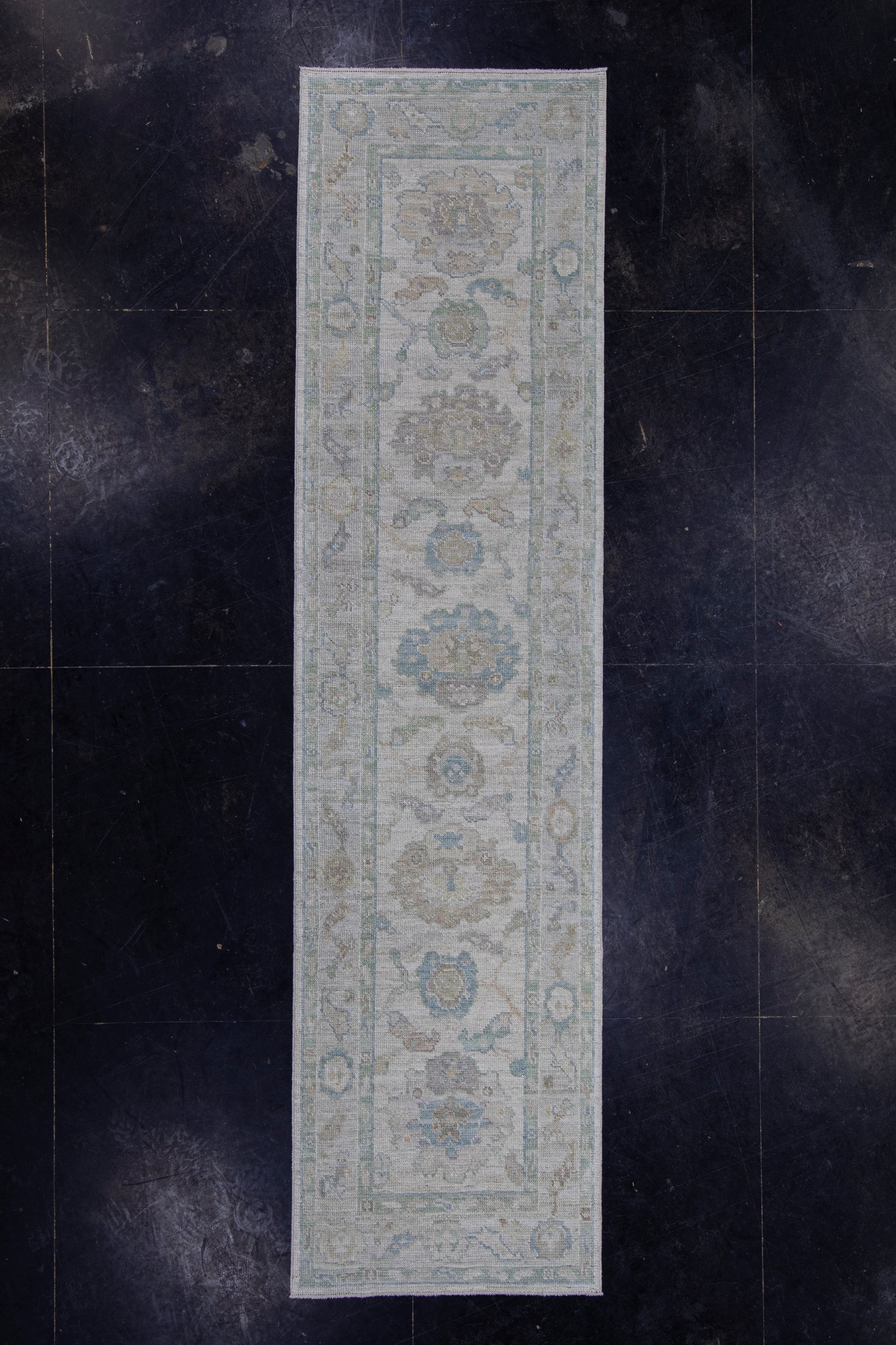Turkish Oushak Runner Rug 2'7" x 10'3" #16305