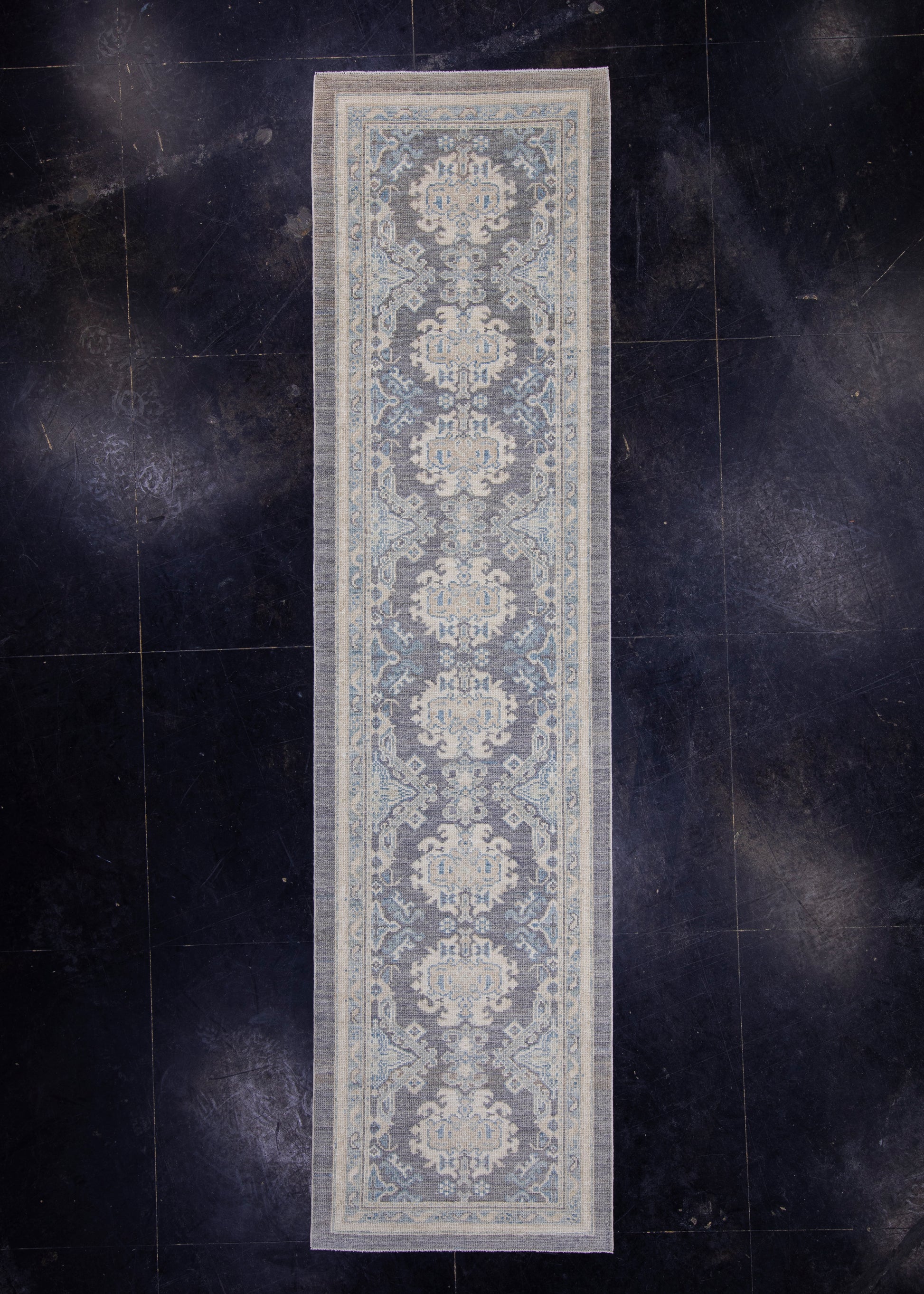 Turkish Oushak Runner Rug 3' x 11'11" #16272