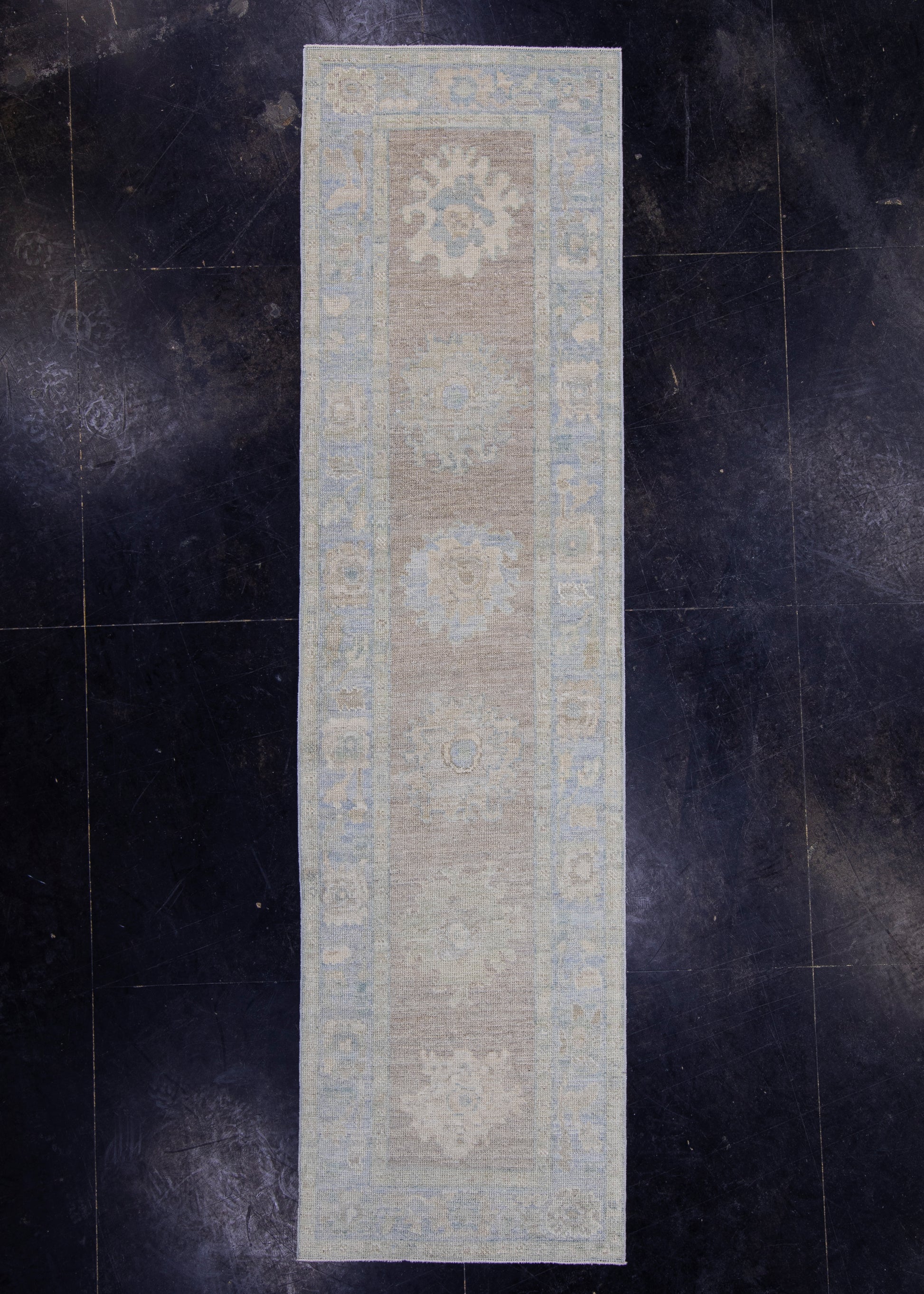 Turkish Oushak Runner Rug 2'9" x 10'1" #16374