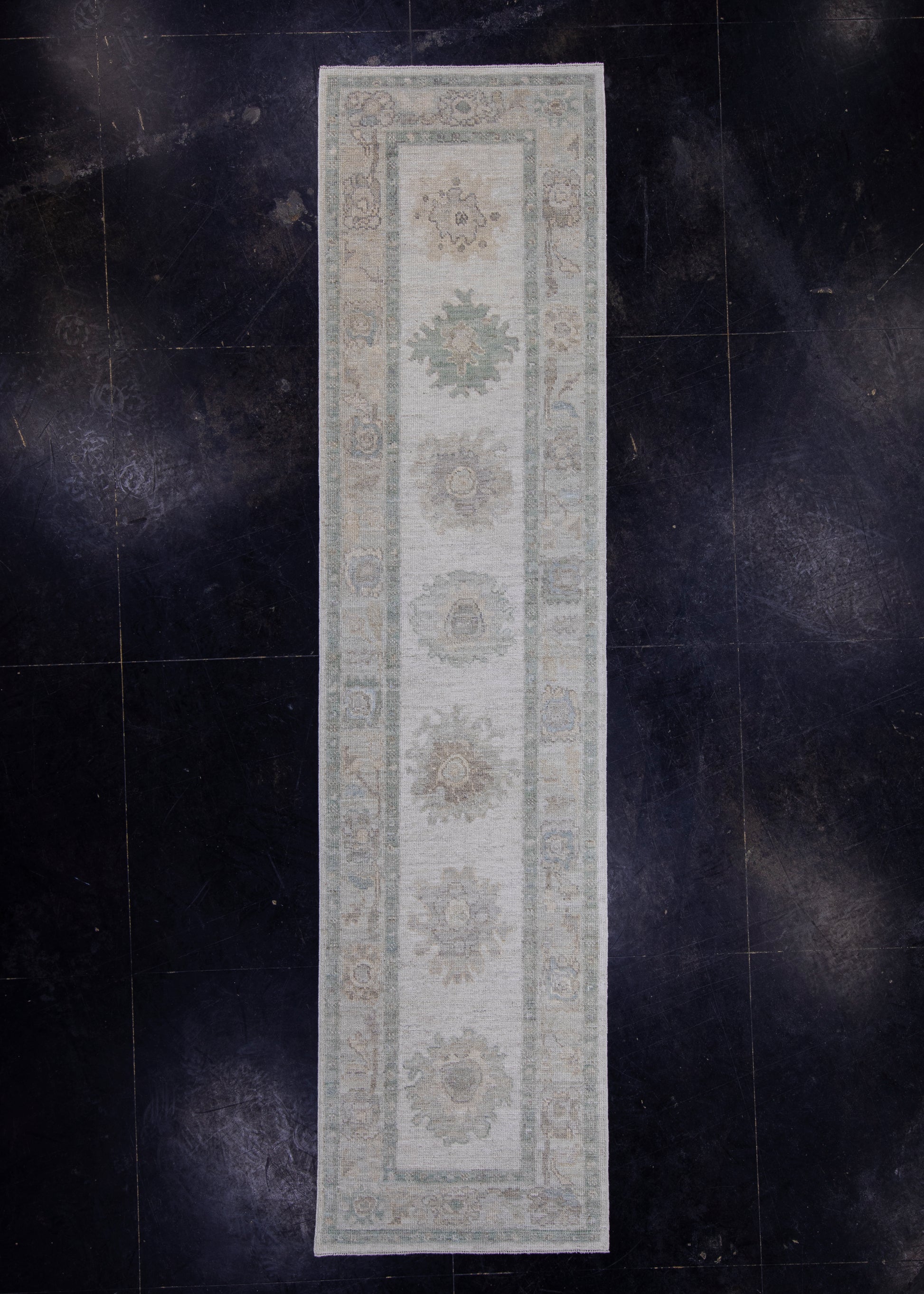 Turkish Oushak Runner Rug 2'9" x 11'4" #16195