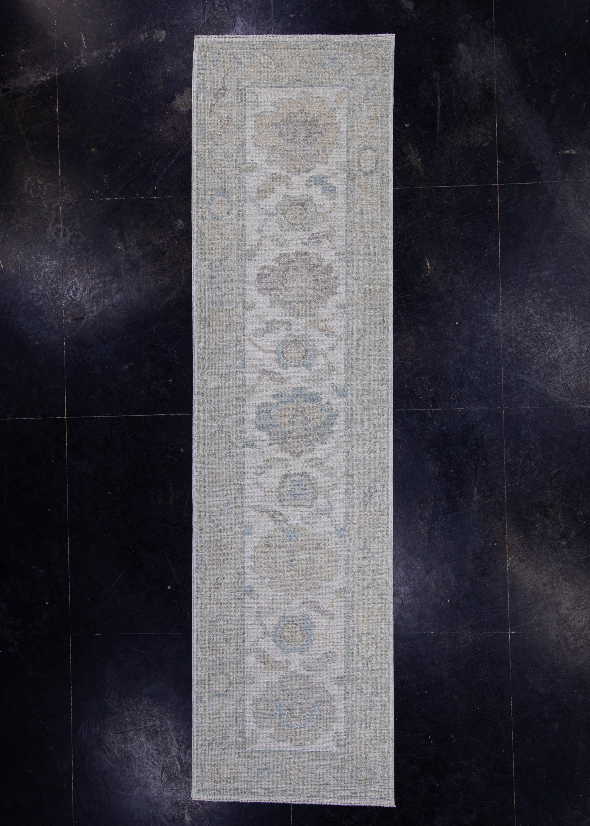 Turkish Oushak Runner Rug 2'9" x 10'4" #16376