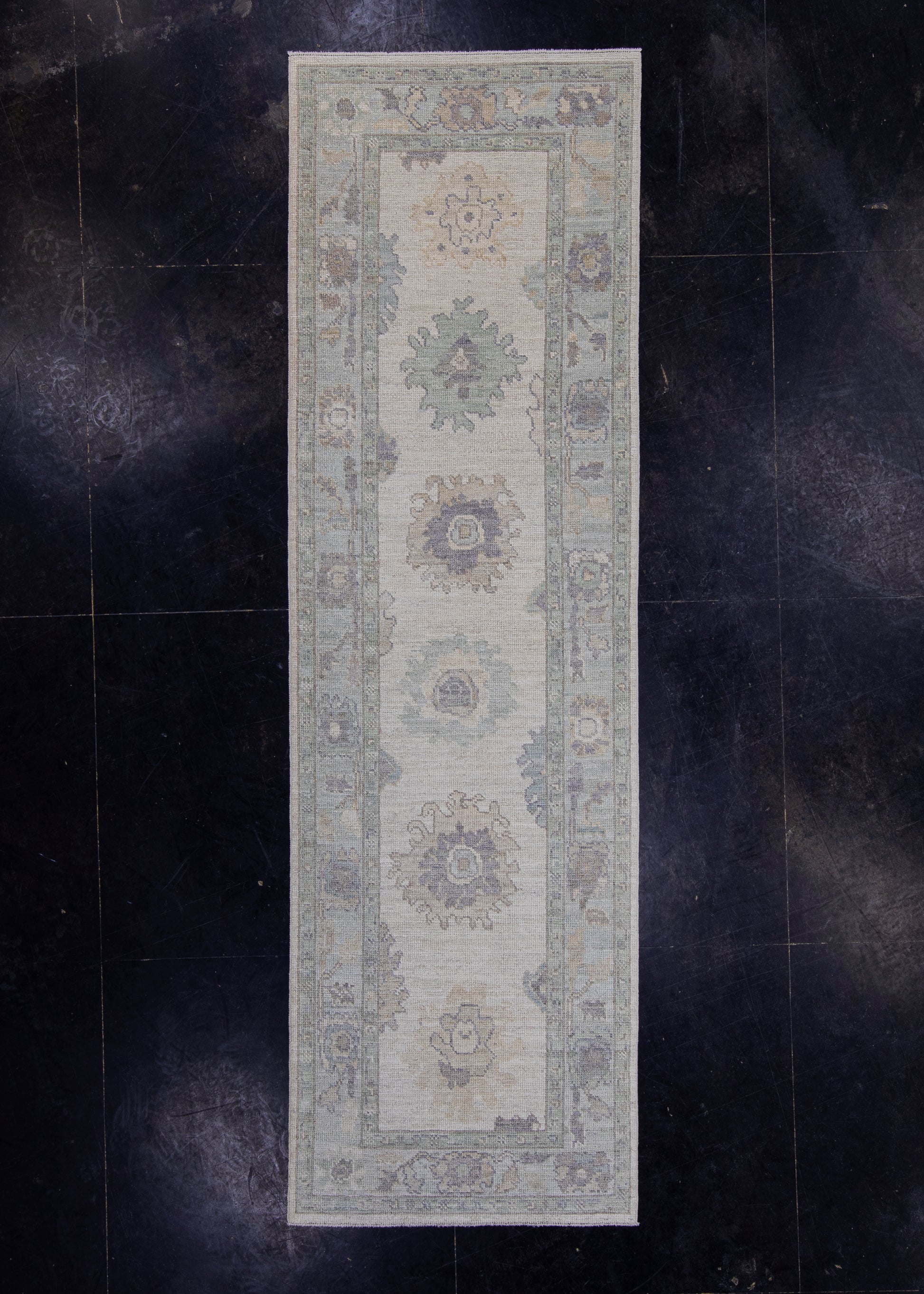 Turkish Oushak Runner Rug 3' x 10'1" #16373