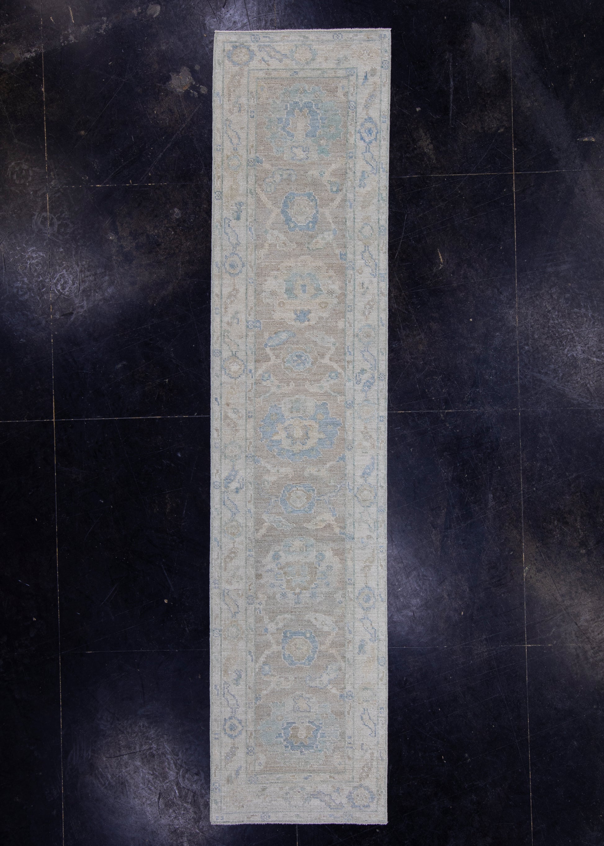 Turkish Oushak Runner Rug 2'3" x 10'1" #16197