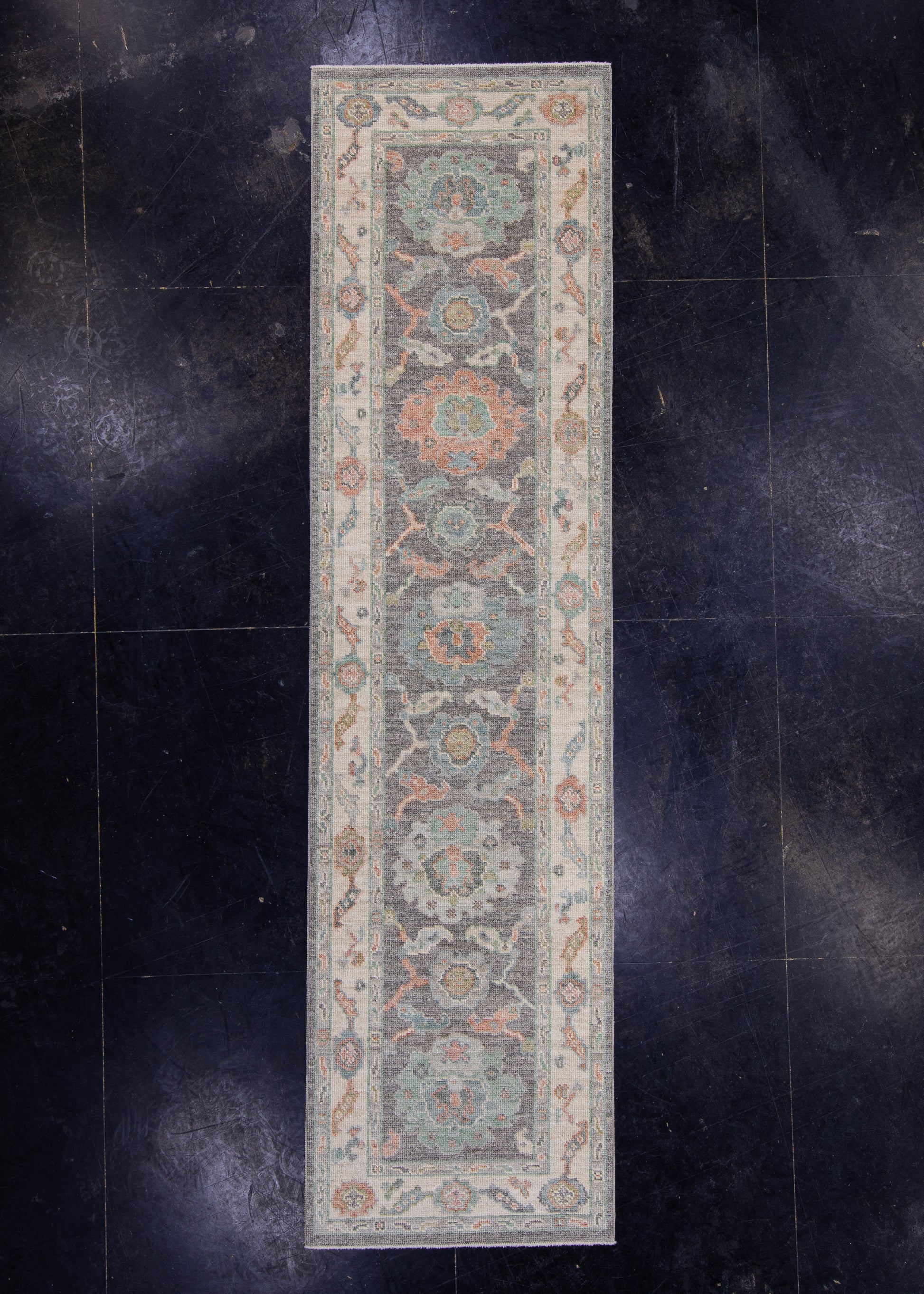 Turkish Oushak Runner Rug 2'8" x 10'3" #16172
