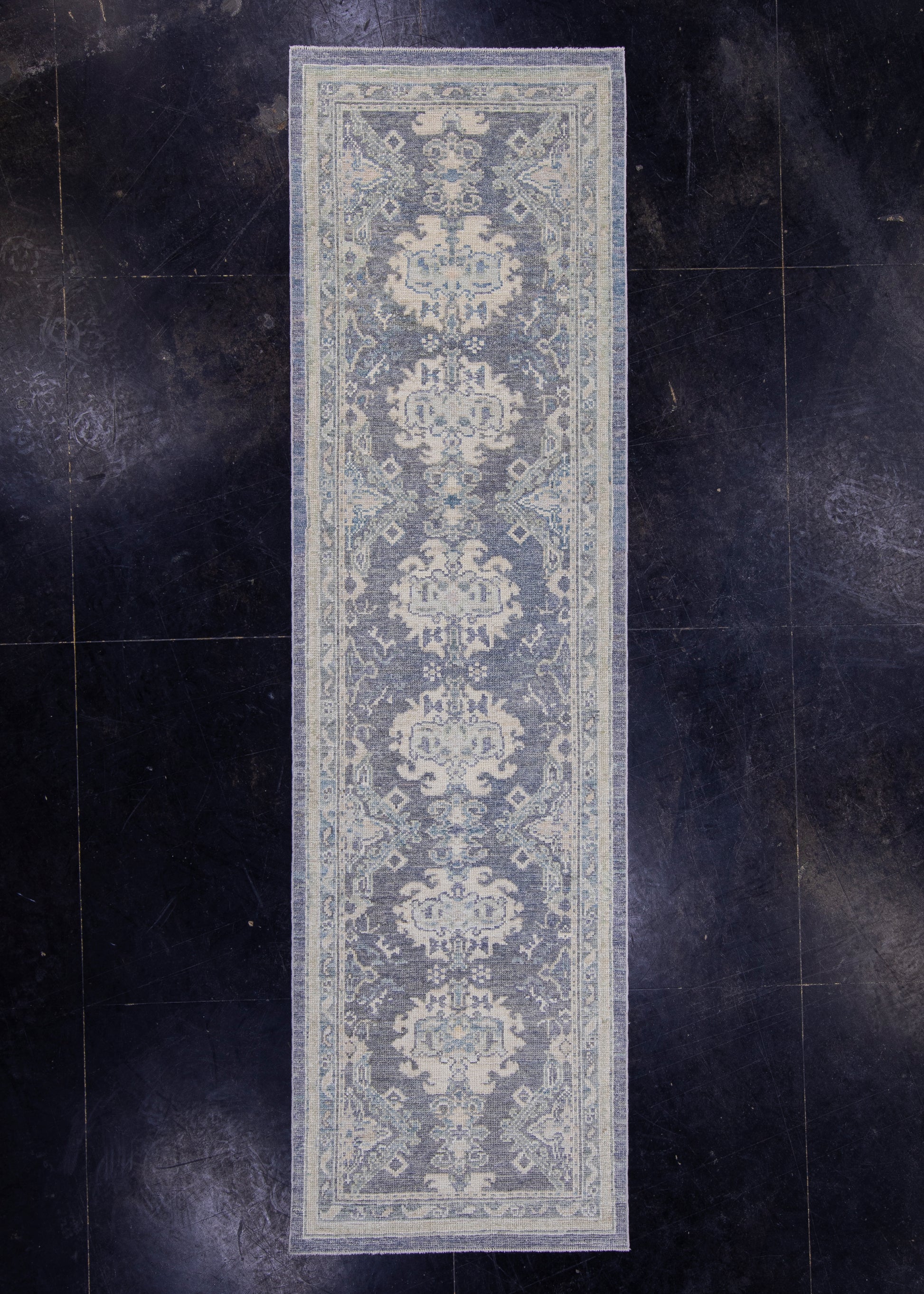 Turkish Oushak Runner Rug 2'10" x 9'11" #16292
