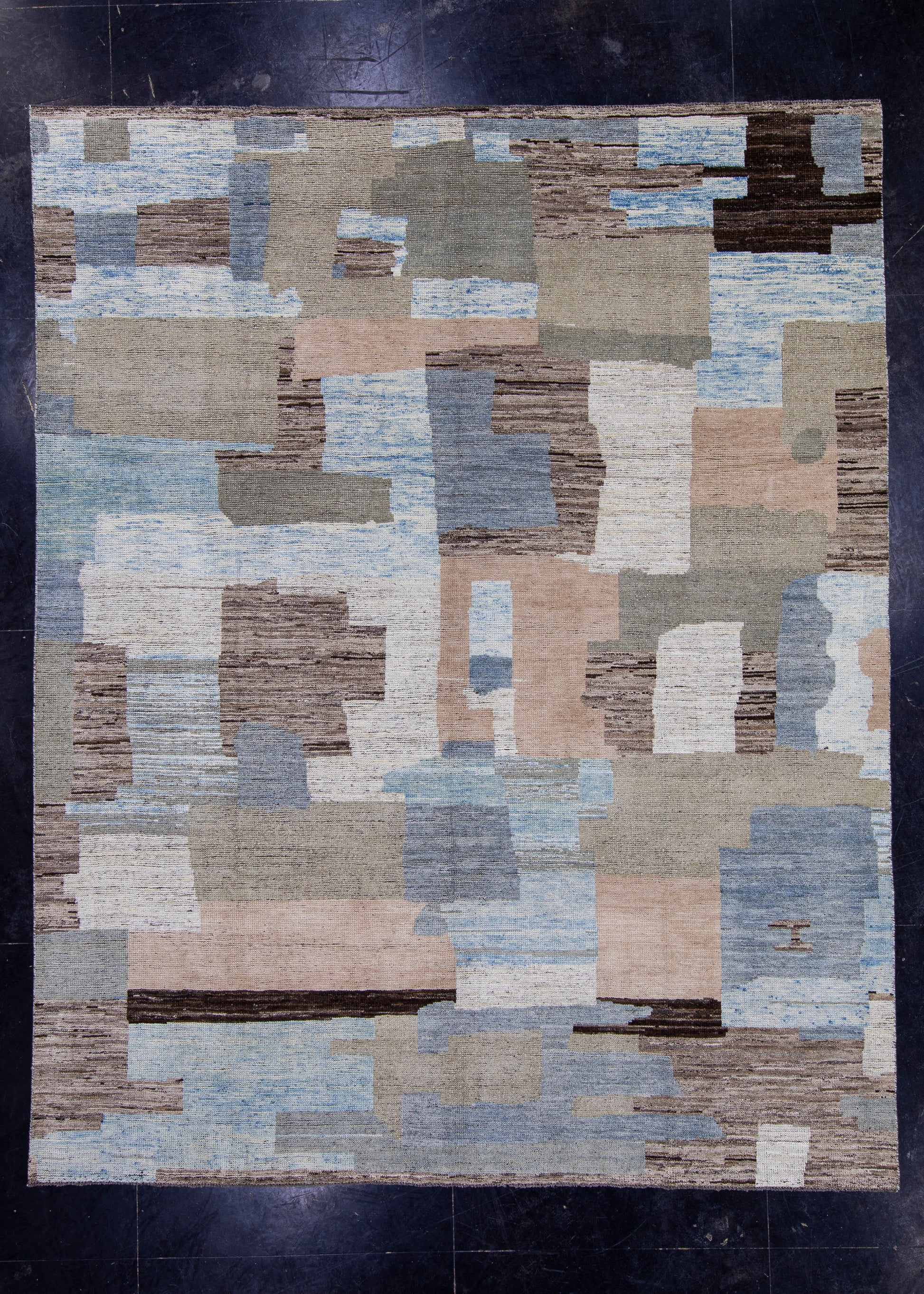 Hand Knotted Modern Rug 8'2" x 10'4" #16880