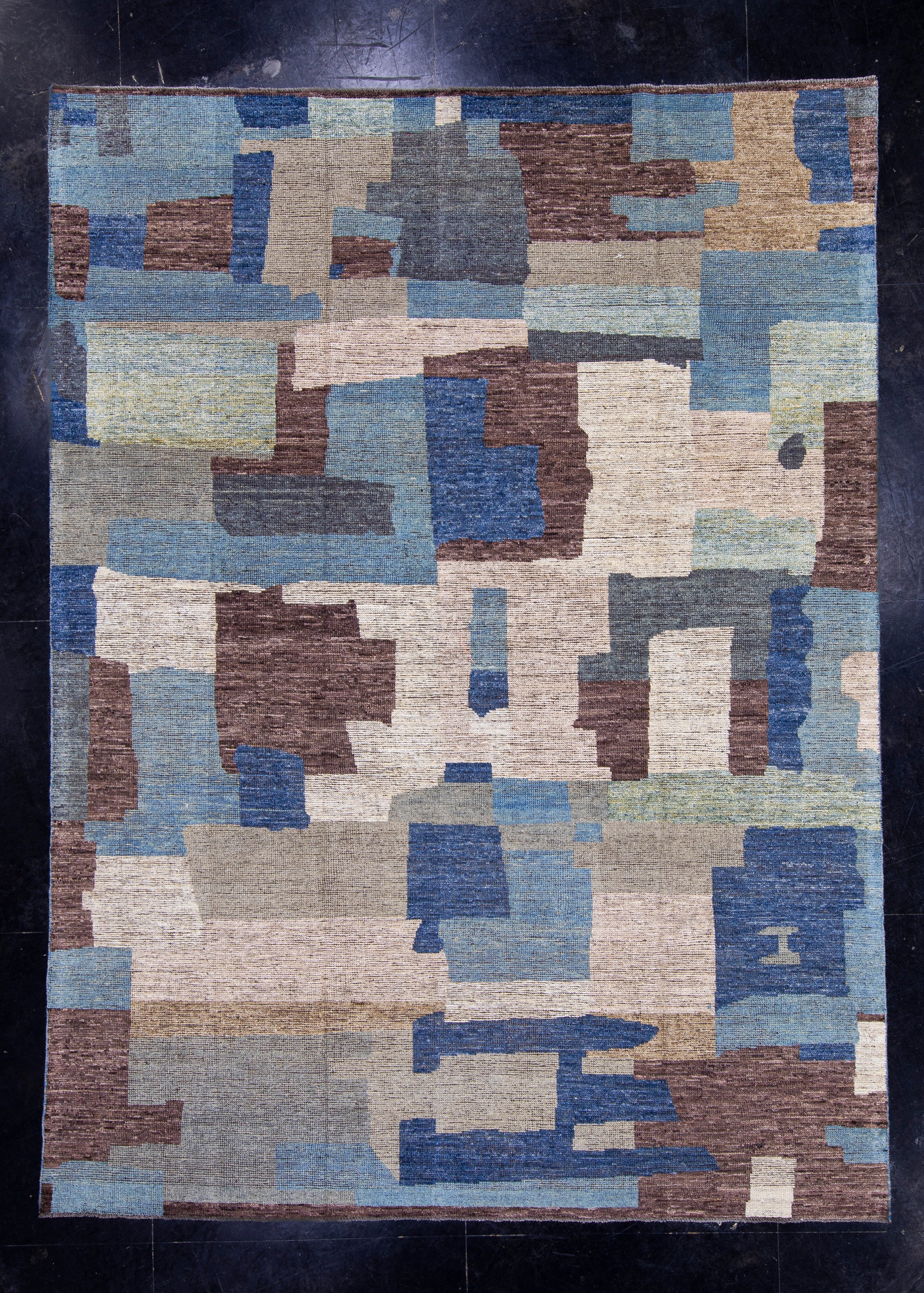 Hand Knotted Modern Rug 7'11" x 10'10" #16995