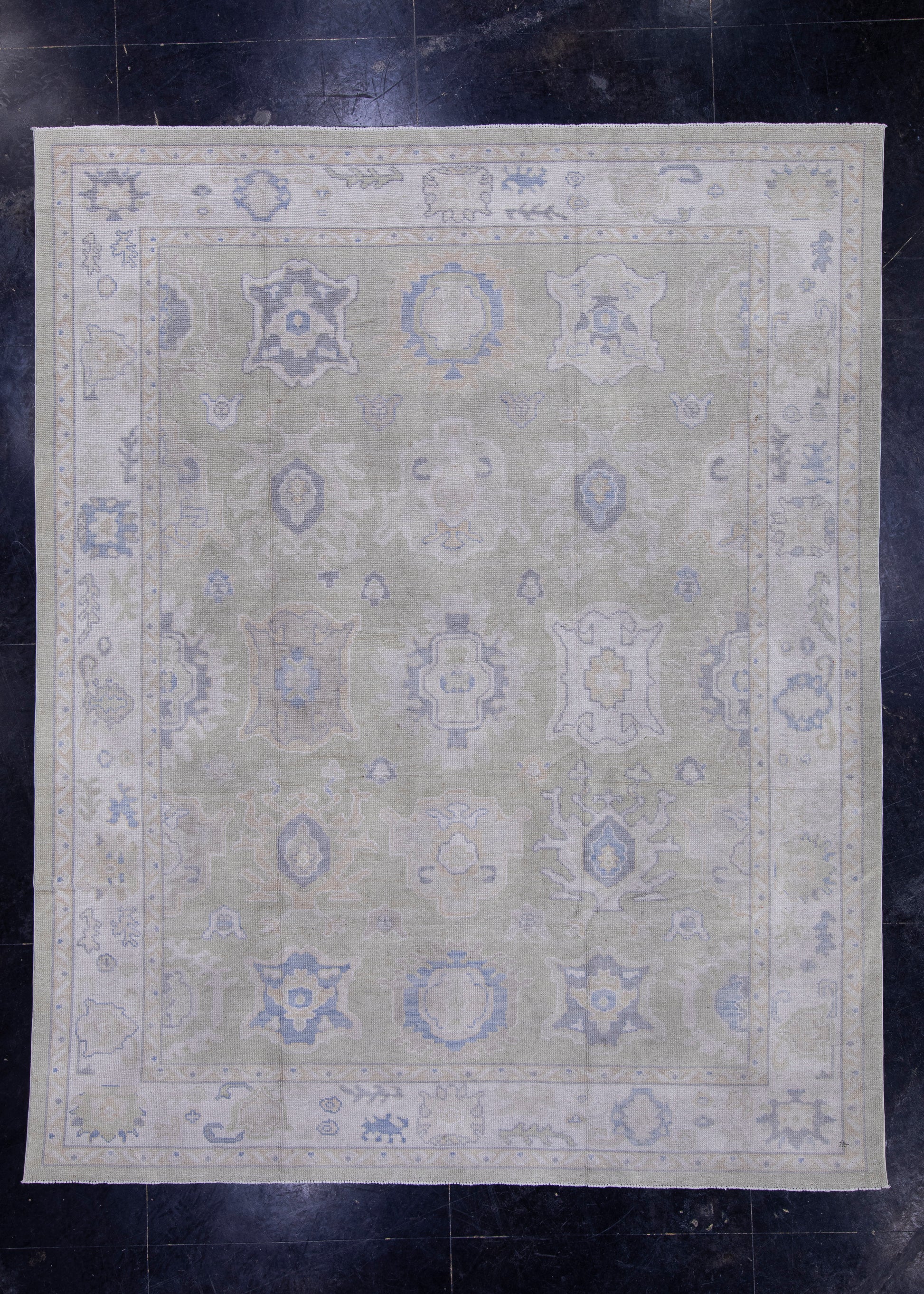Turkish Oushak Rug 8'6" x 10'6" #16884