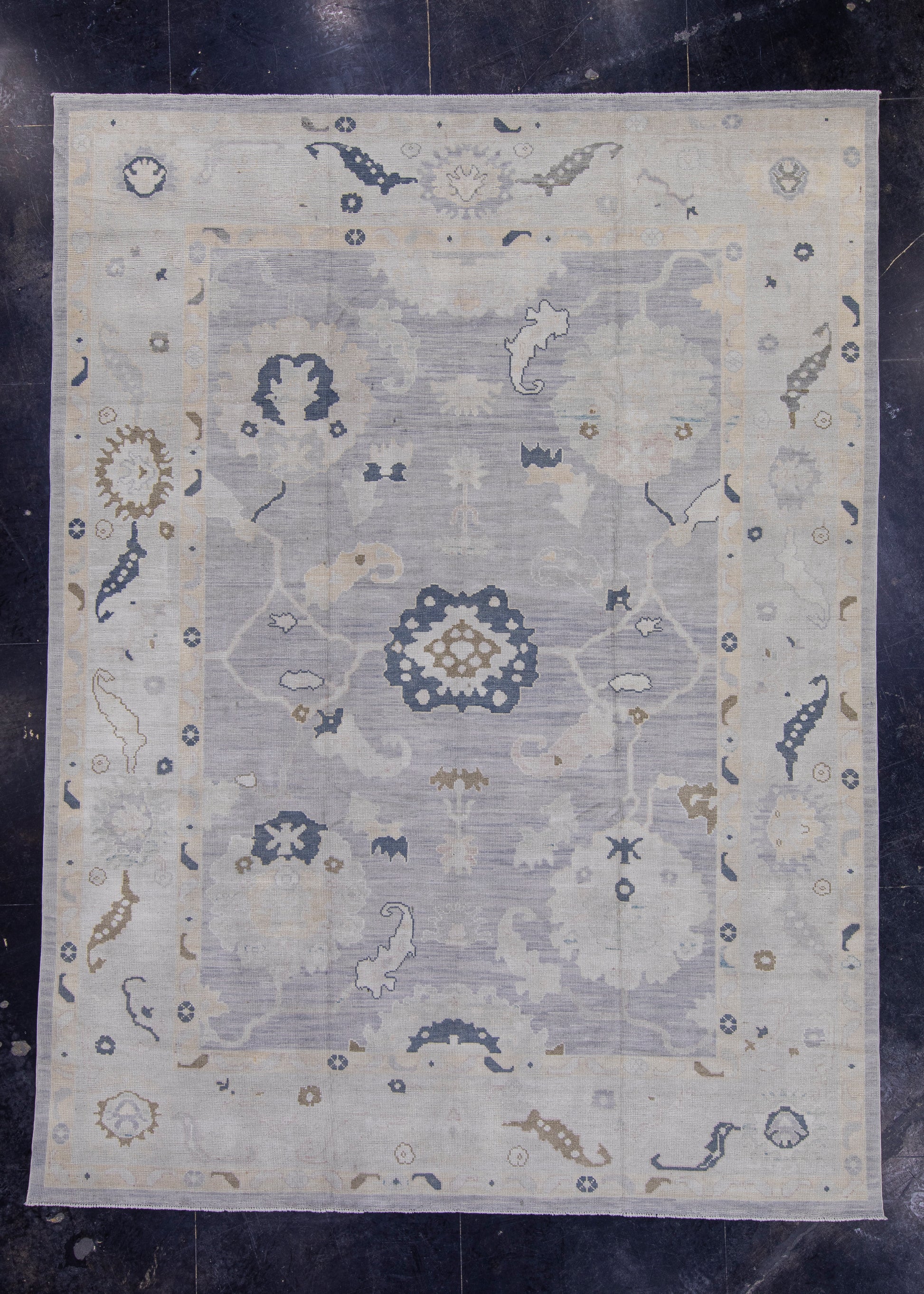 Turkish Oushak Rug 9'7" x 12'9" #16991