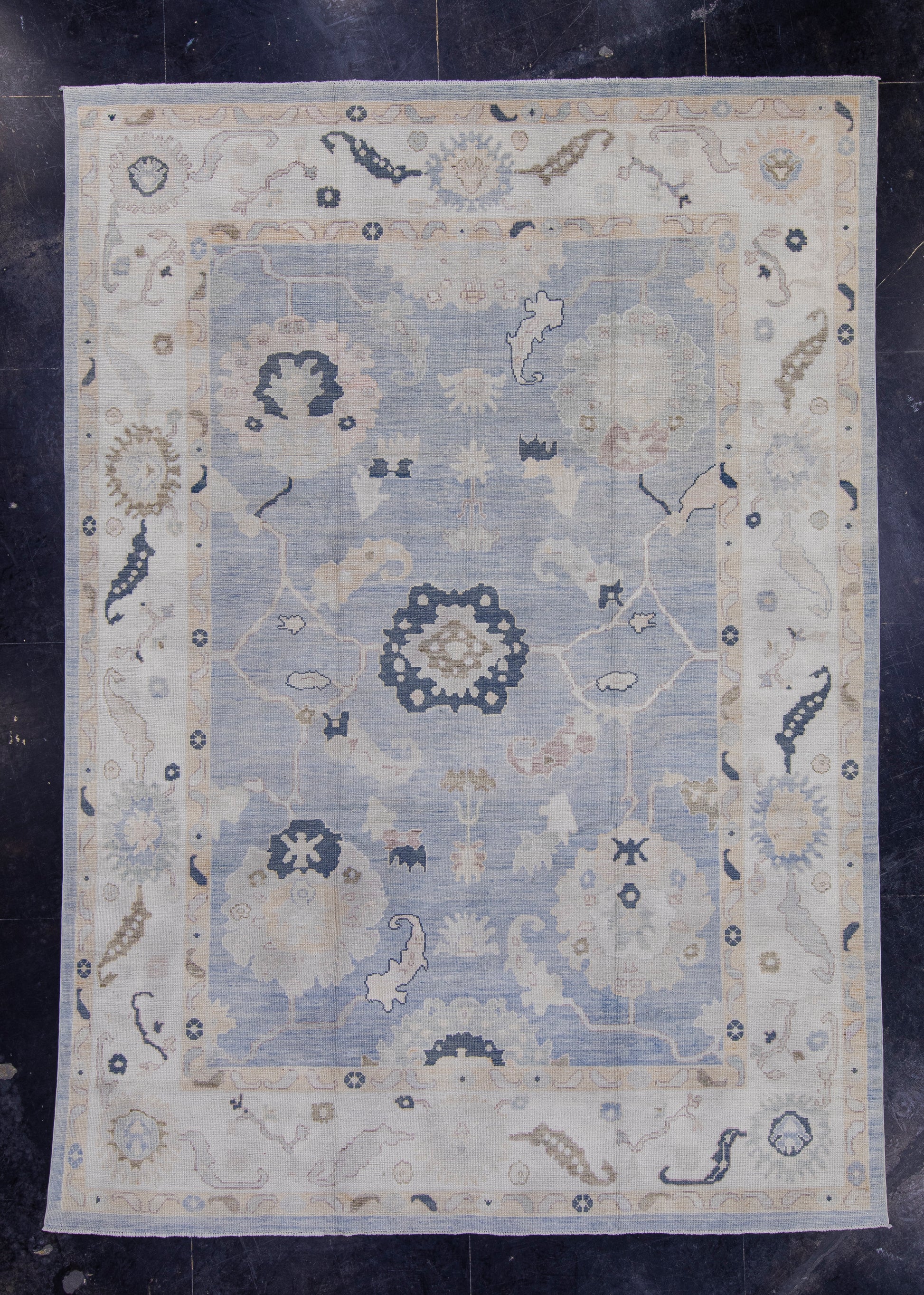 Turkish Oushak Rug 9' x 12'7" #16992