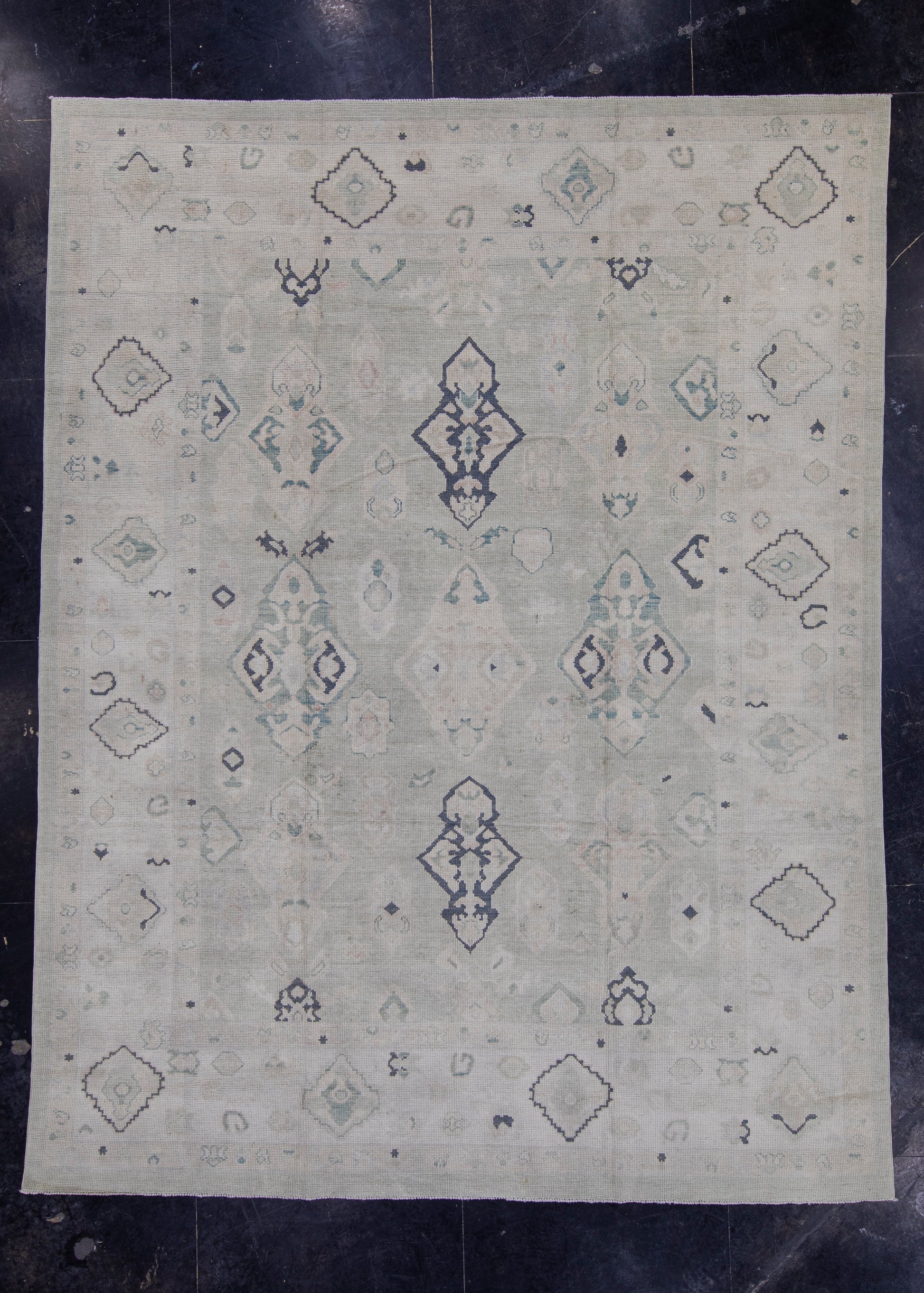 Turkish Oushak Rug 9'7" x 12'6" #16993