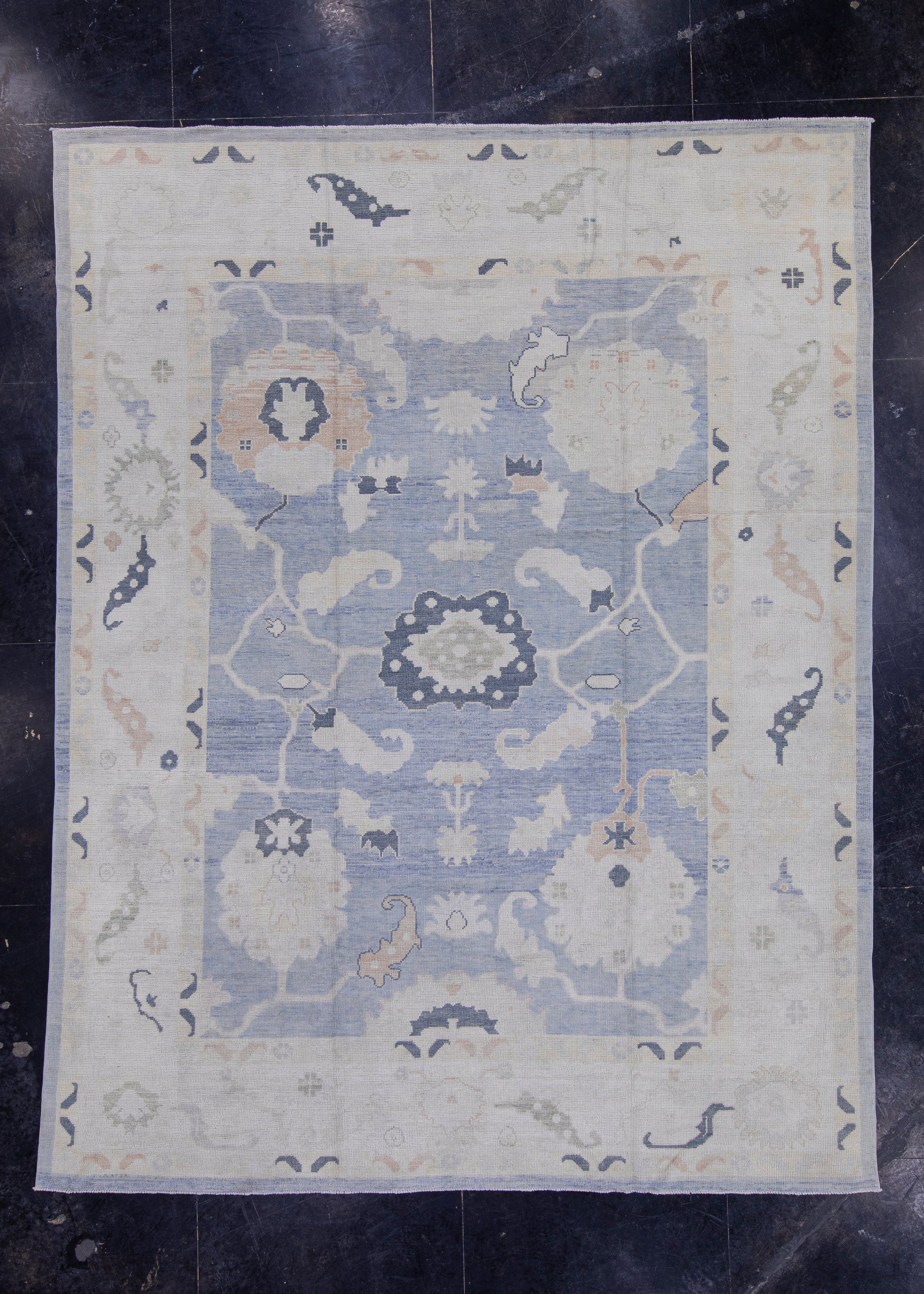 Turkish Oushak Rug 9'4" x 12'2" #16961