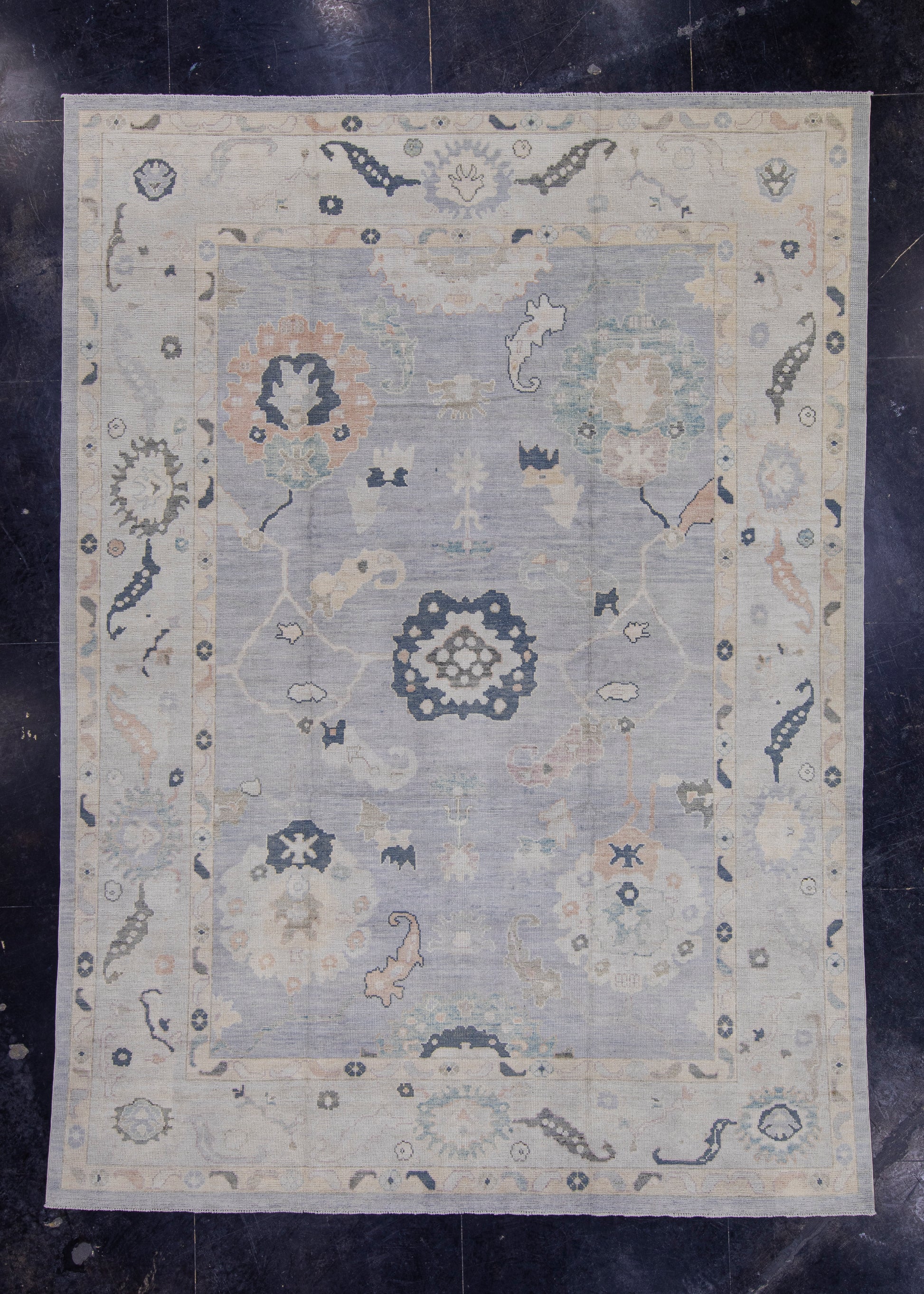 Turkish Oushak Rug 9'2" x 12'8" #16965