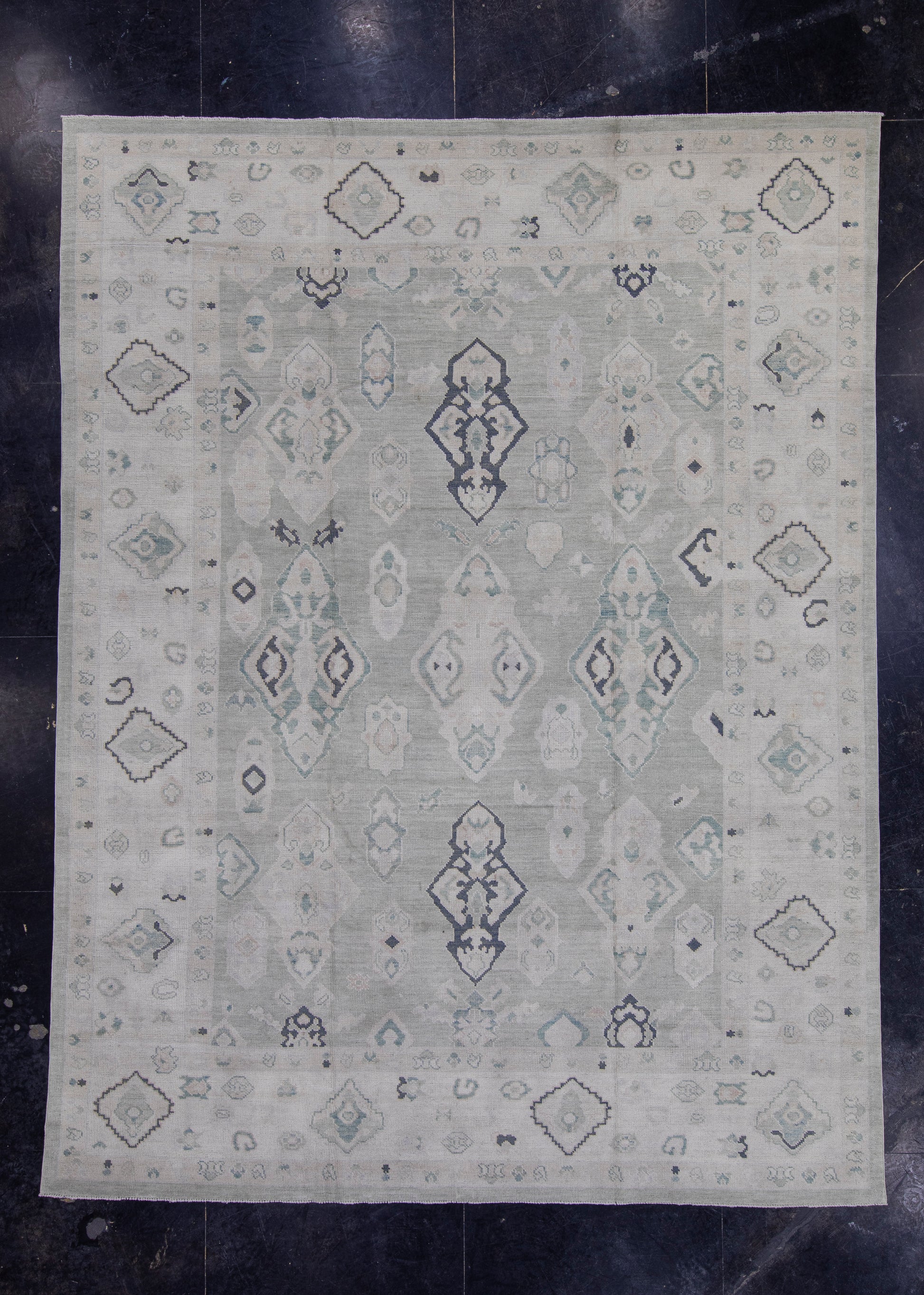 Turkish Oushak Rug 9'8" x 12'8" #16957