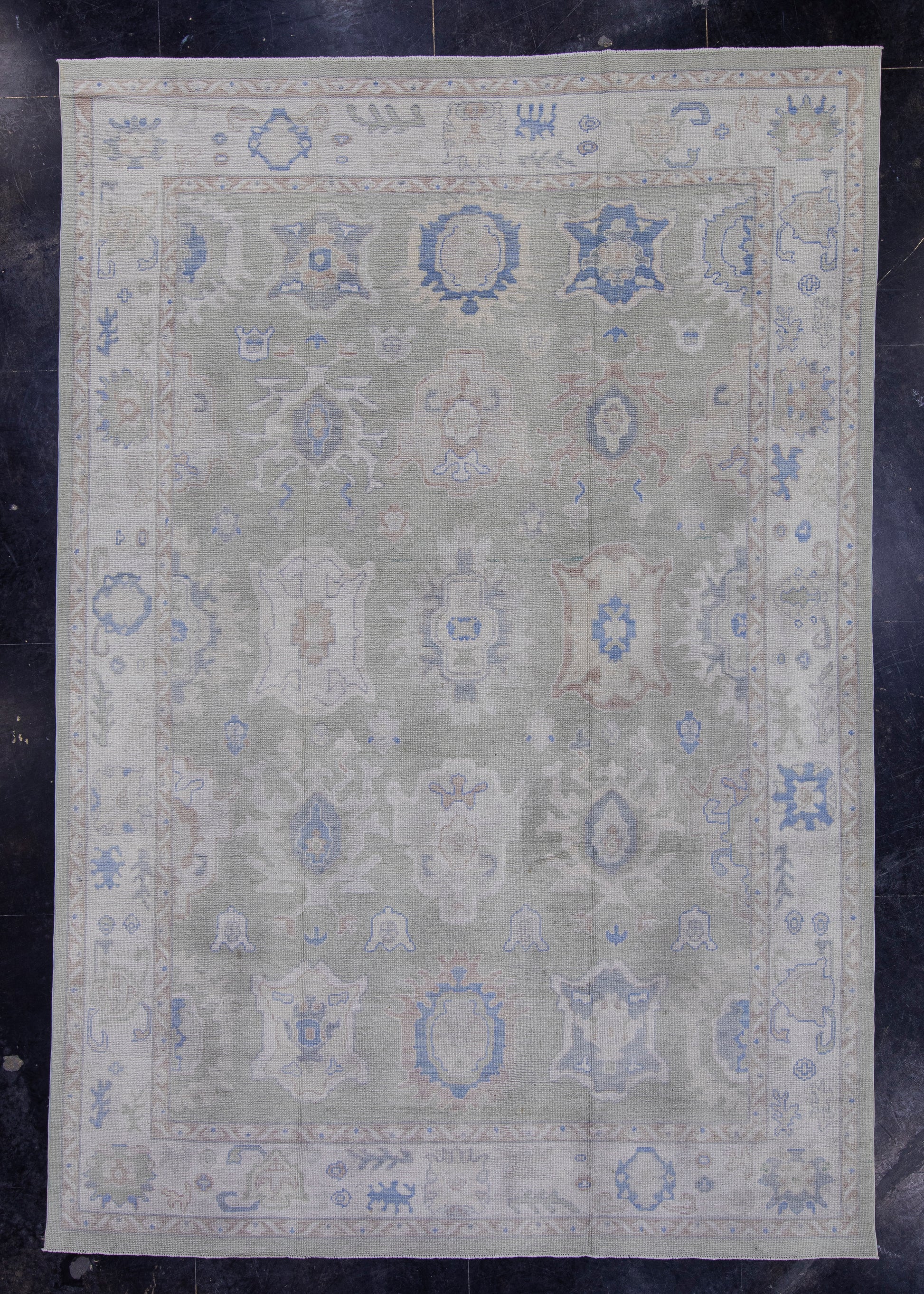Turkish Oushak Rug 9' x 13'2" #16956