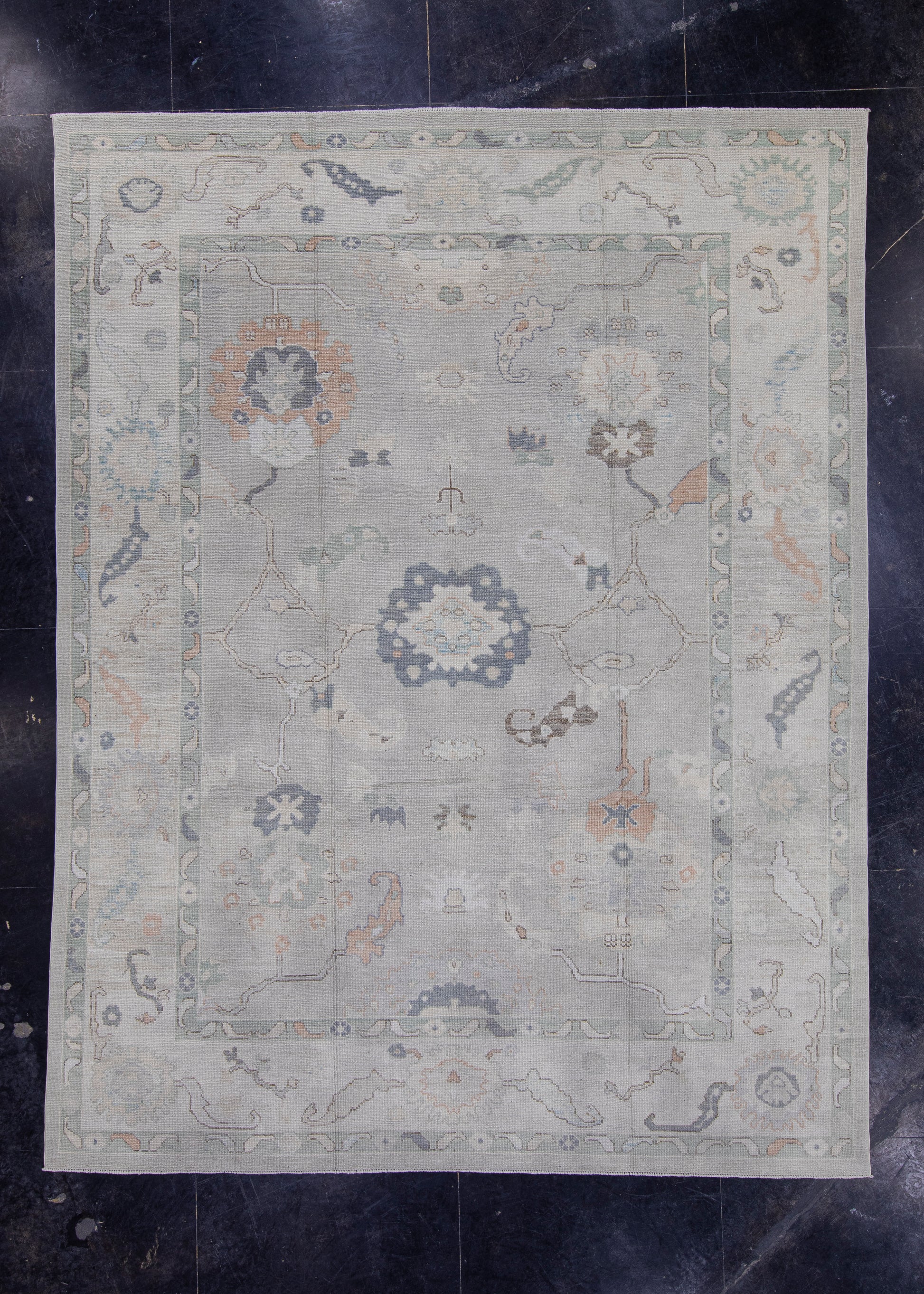 Turkish Oushak Rug 9'4" x 12'3" #16936