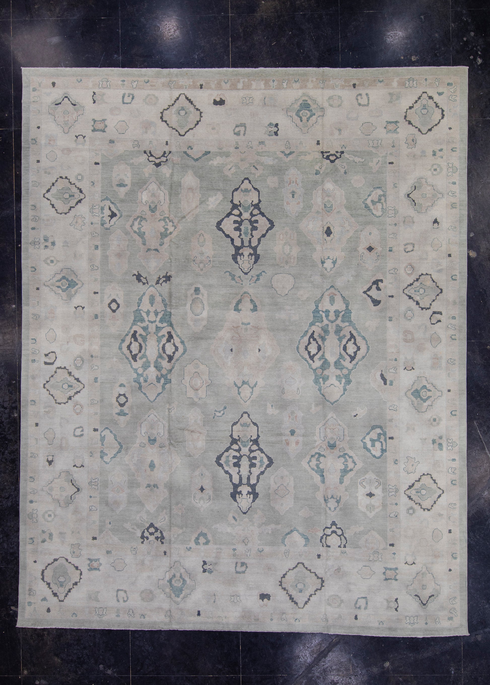 Turkish Oushak Rug 12'1" x 15'3" #16918