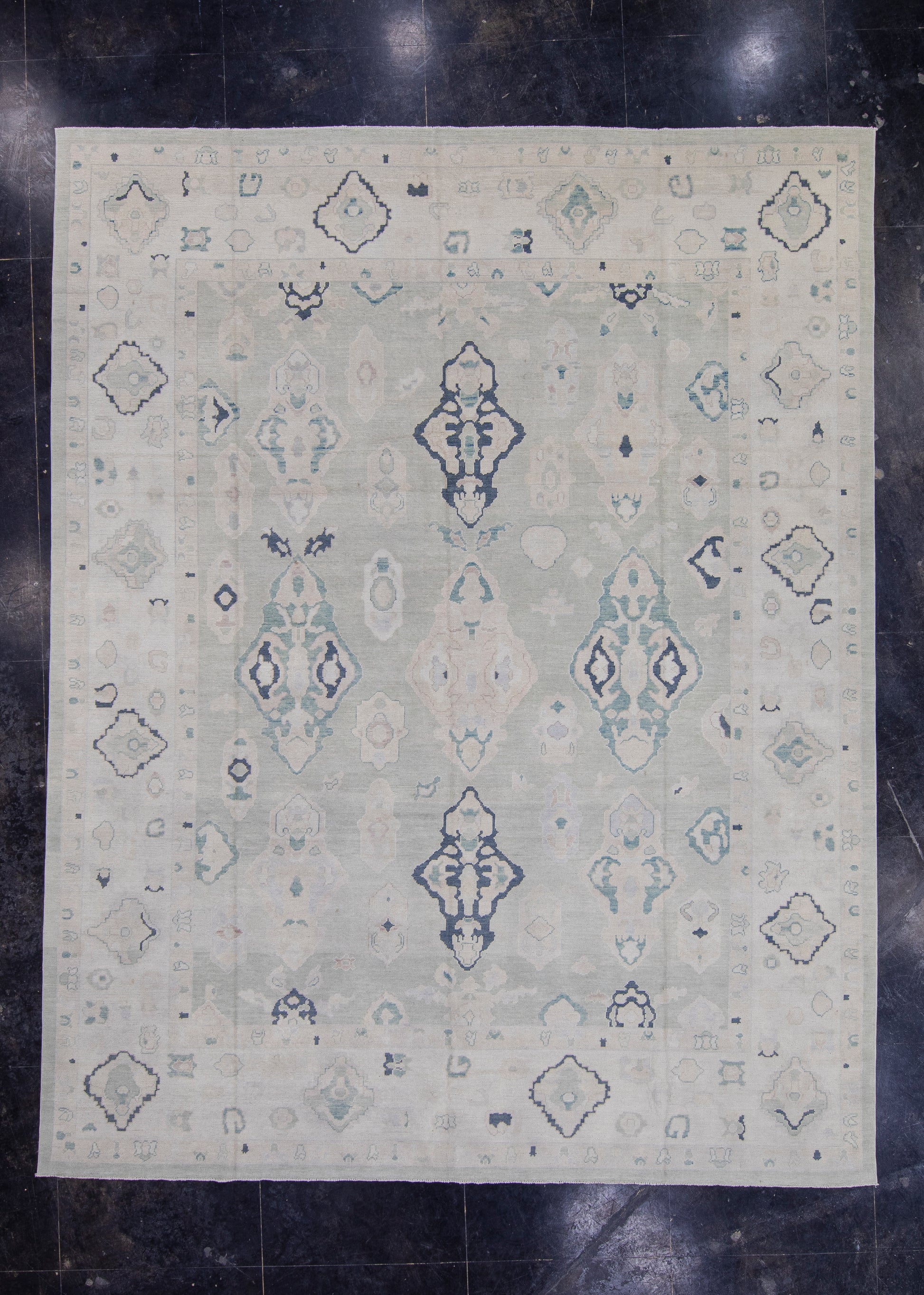 Turkish Oushak Rug 12'3" x 15'7" #16886
