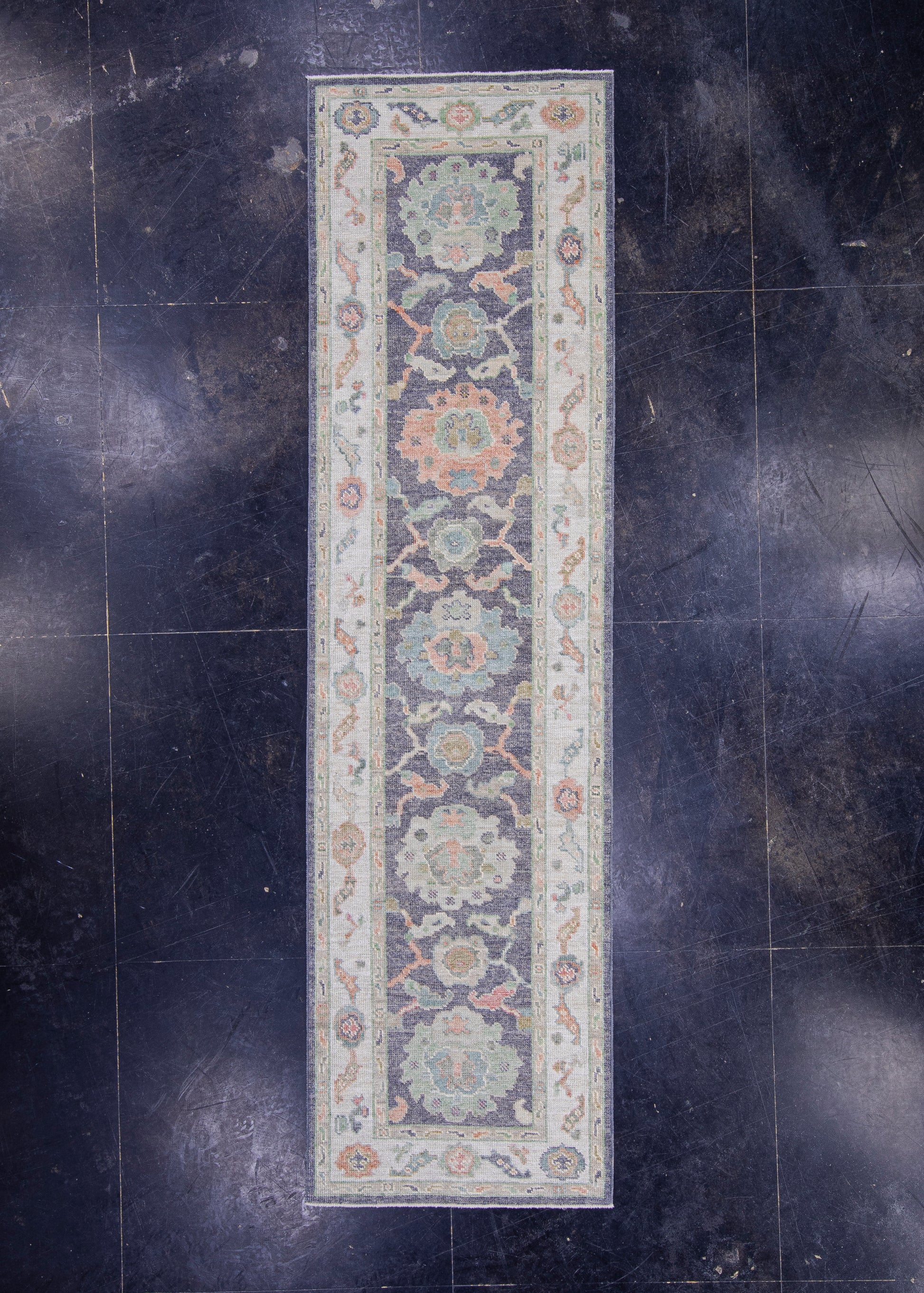 Turkish Oushak Runner Rug 2'9" x 10'3" #16514