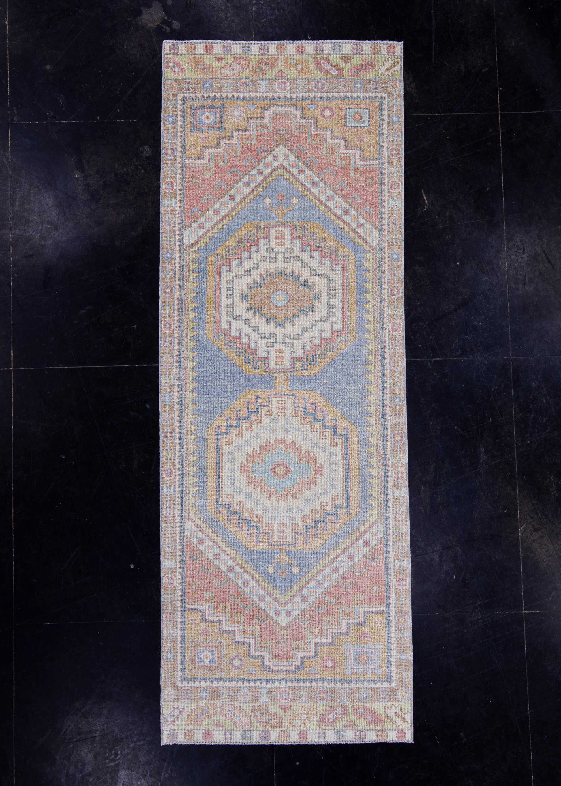 Turkish Oushak Runner Rug 2'11" x 8'4" #16558