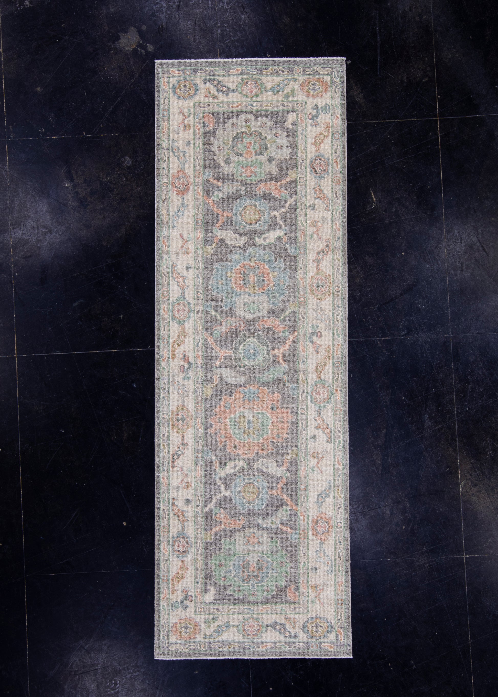 Turkish Oushak Runner Rug 2'8" x 8'2" #16270