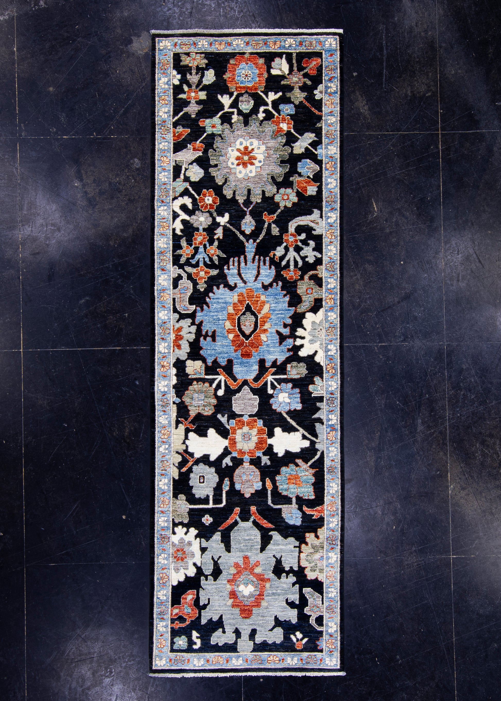 Oriental Hand Knotted Rug Runner 2'9" x 9'1" #AR-9001