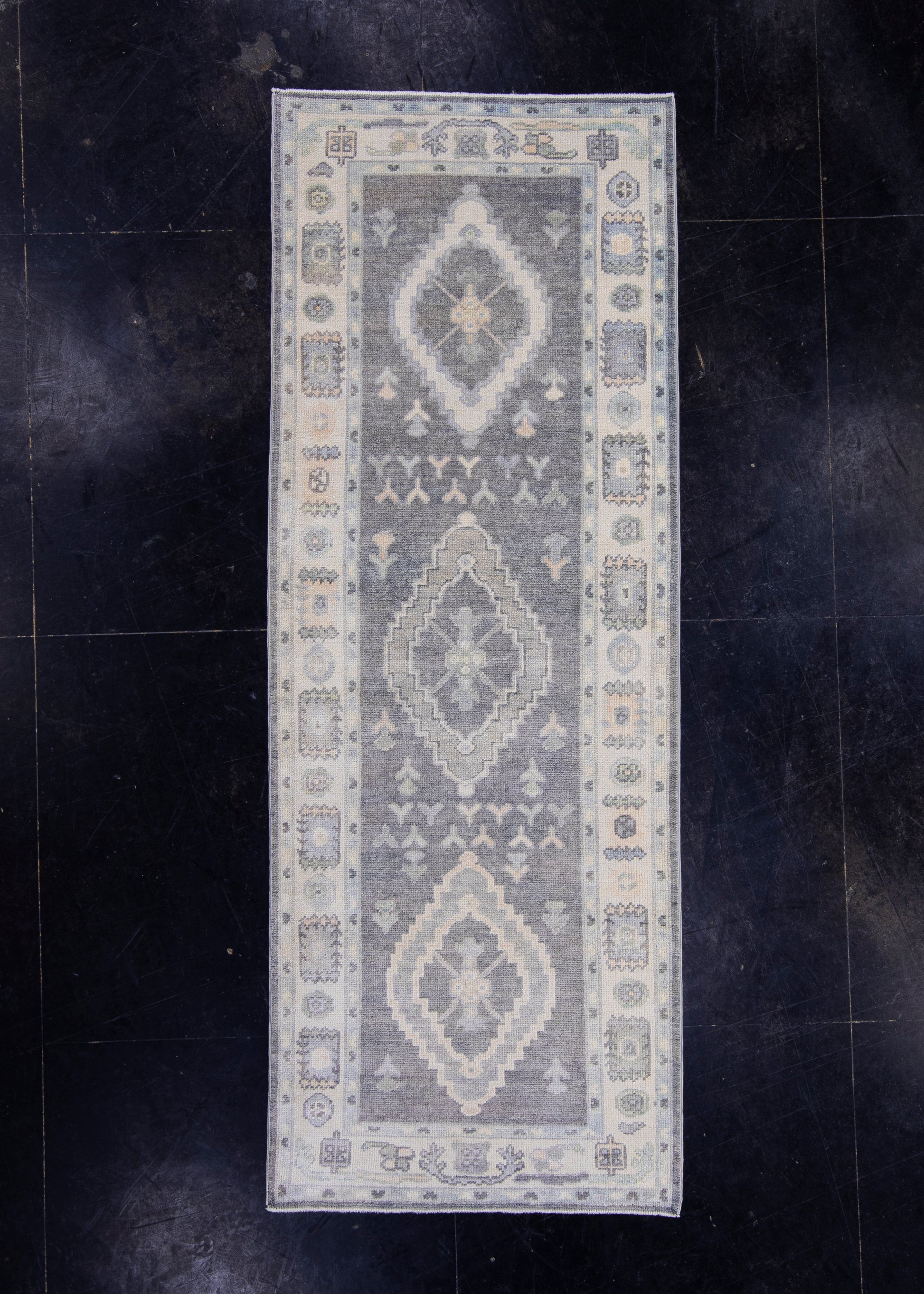 Turkish Oushak Runner Rug 3' x 8'3" #16583