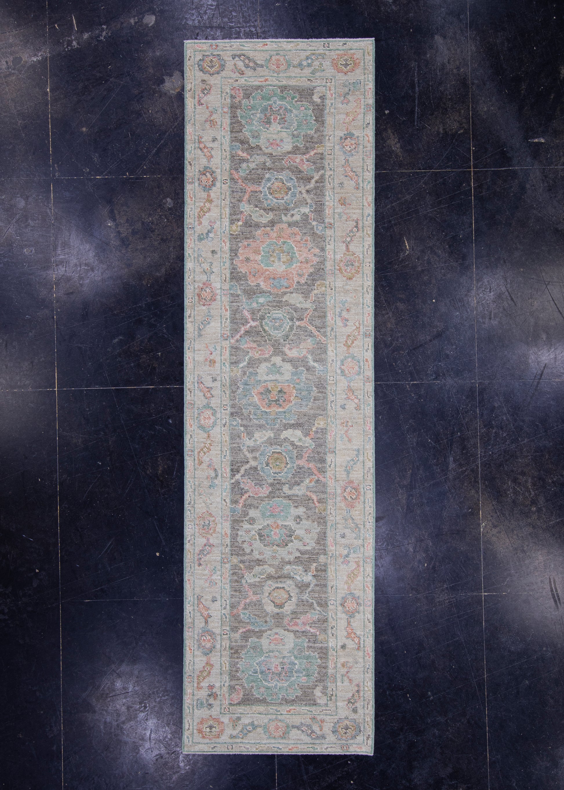 Turkish Oushak Runner Rug 2'8" x 10' #16251