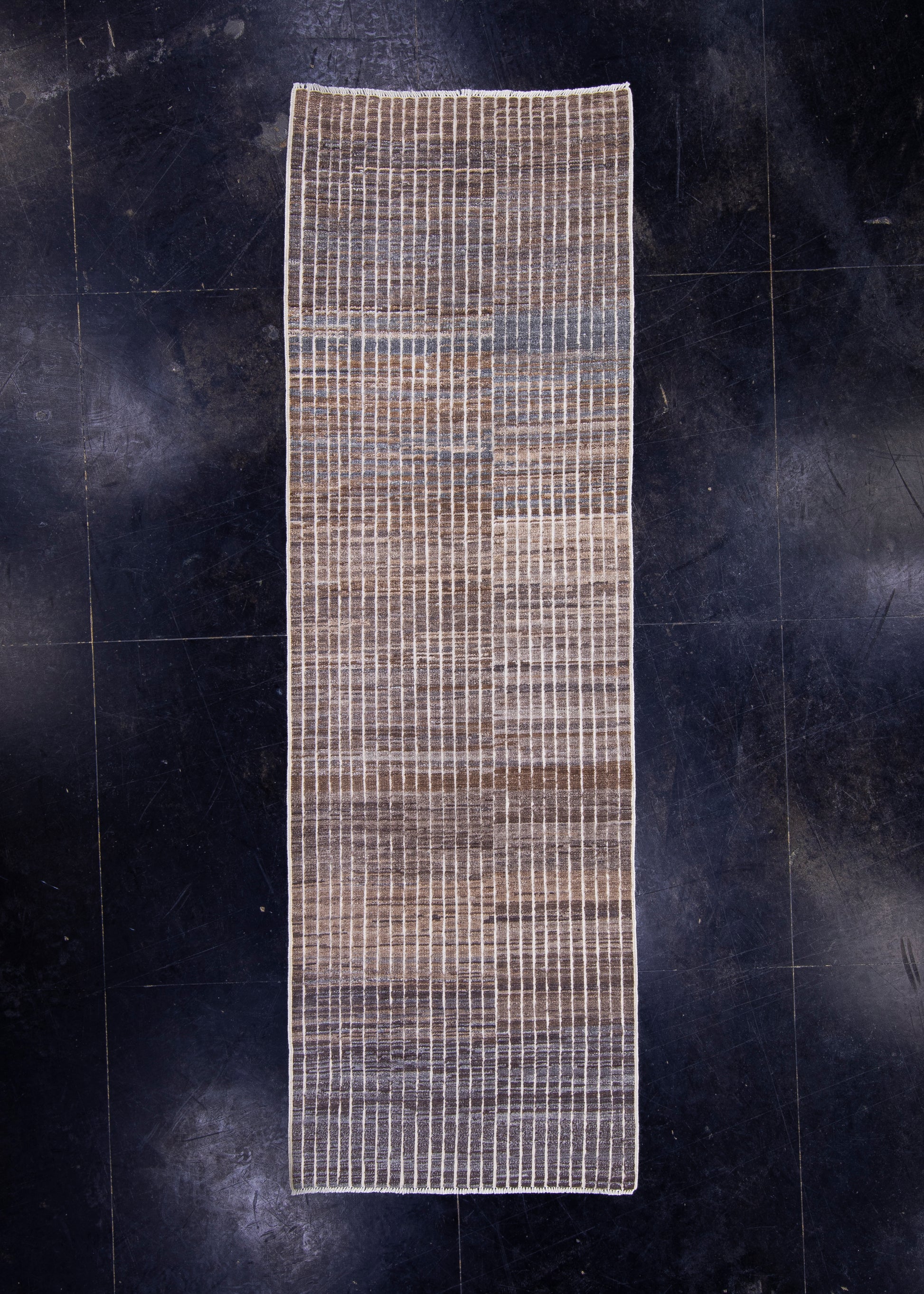 Oriental Hand Knotted Runner Rug 3' x 9'7" #9046