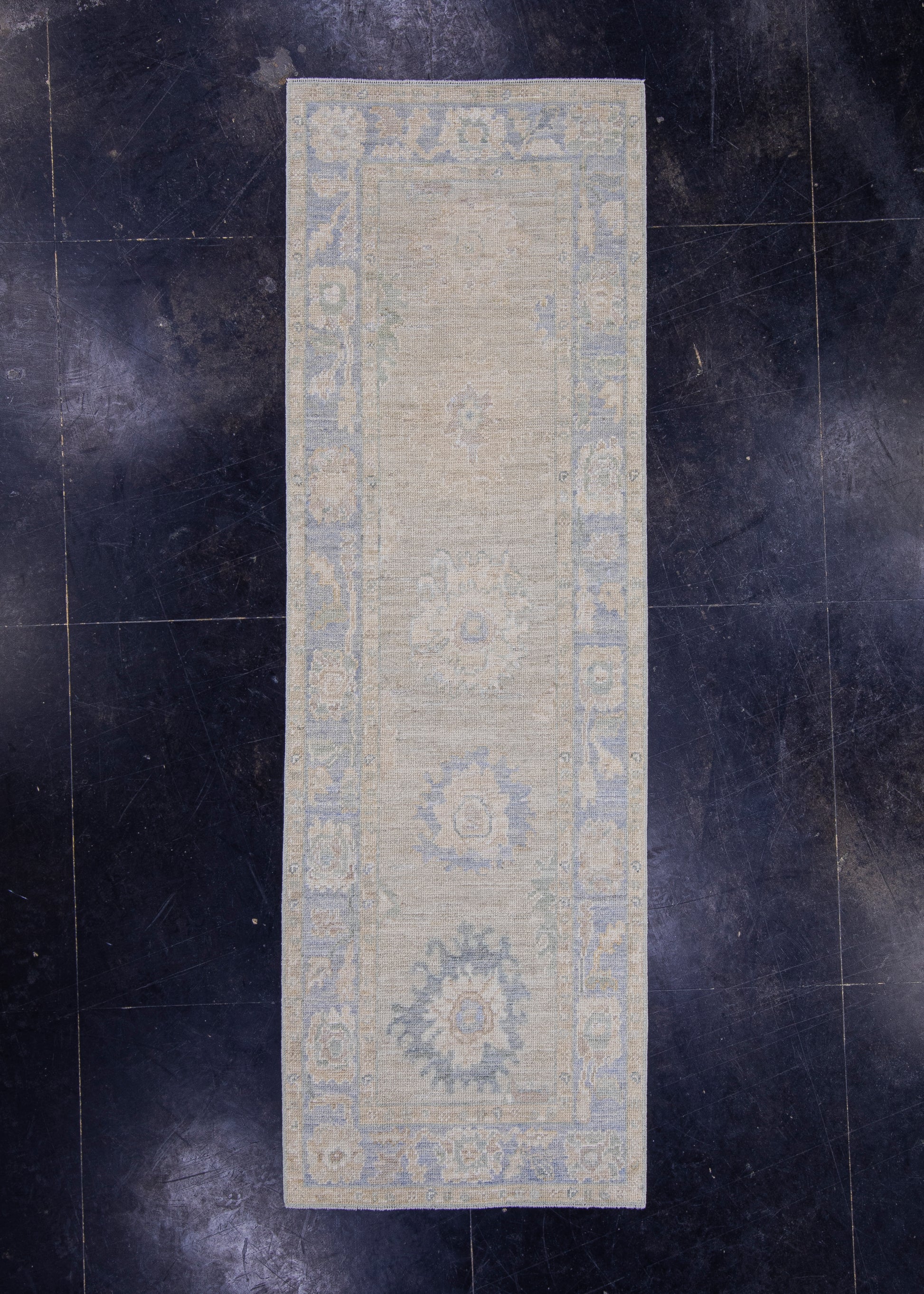 Turkish Oushak Runner Rug 2'10" x 8'9" #16600