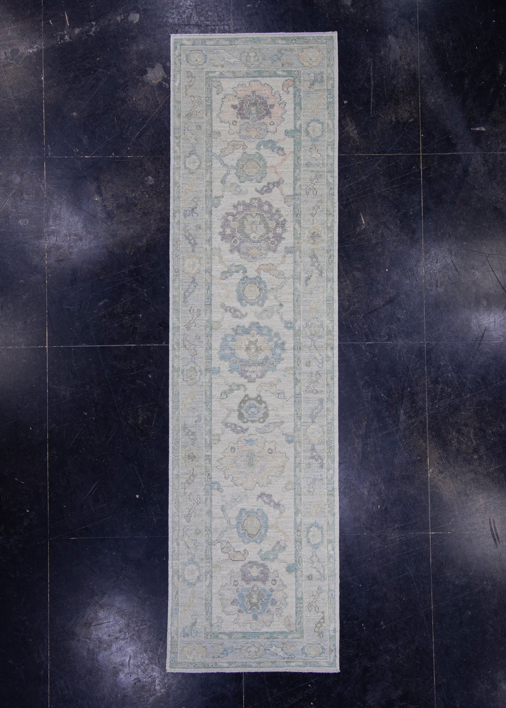 Turkish Oushak Runner Rug 2'8" x 10' #16196