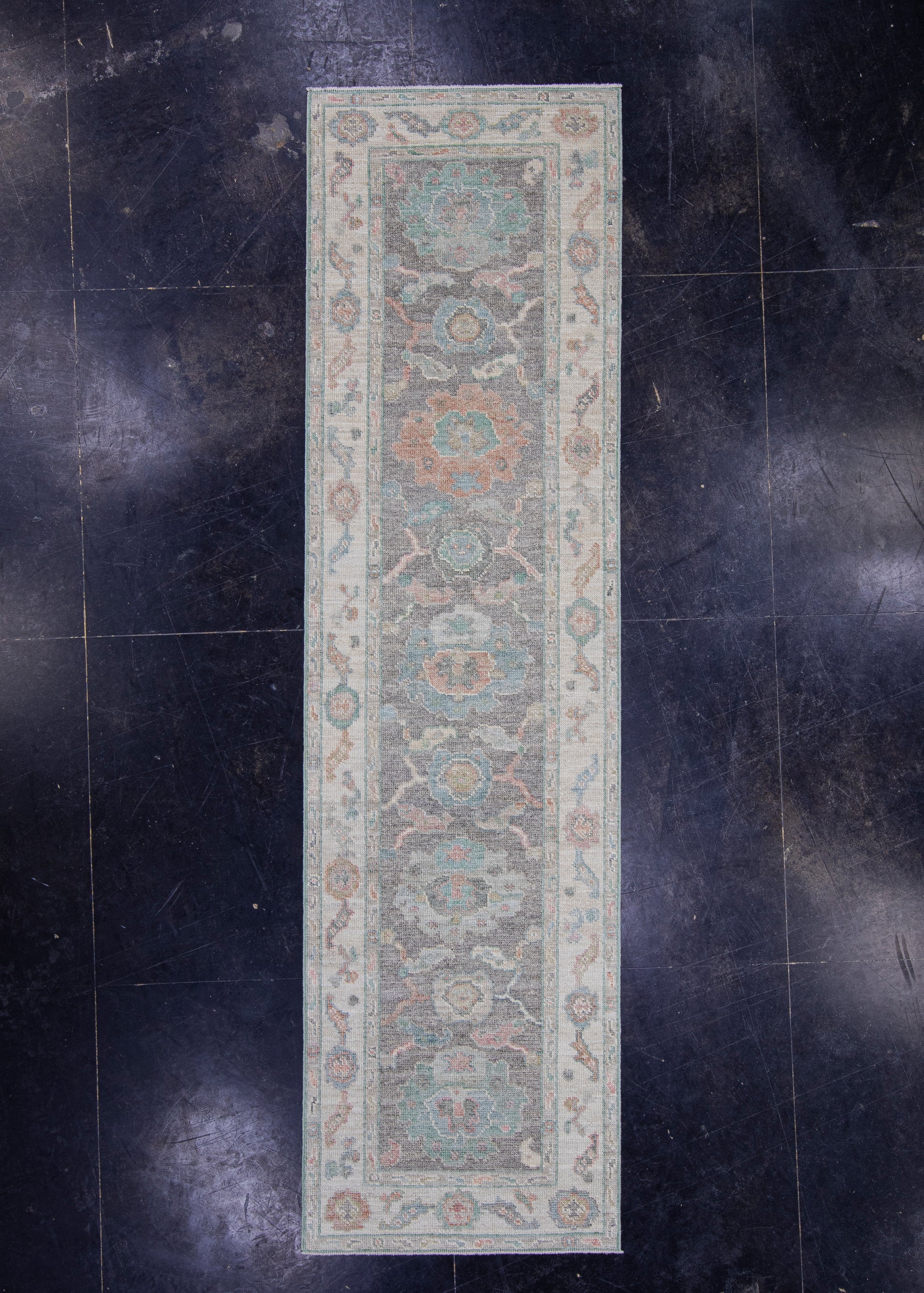 Turkish Oushak Runner Rug 2'9" x 10' #16191