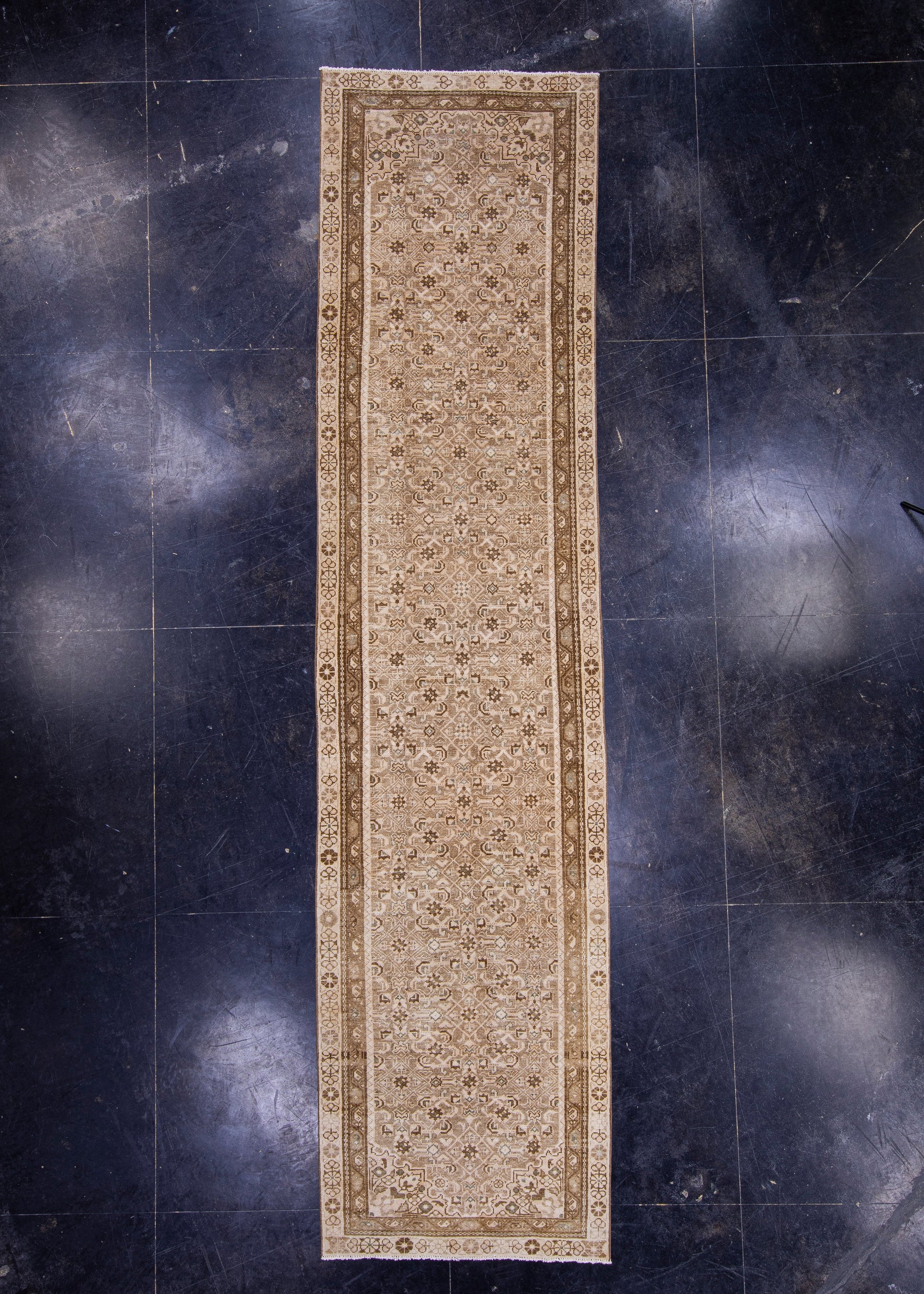 Turkish Vintage Anatolian Runner Rug 3'1" x 12'6" #7019