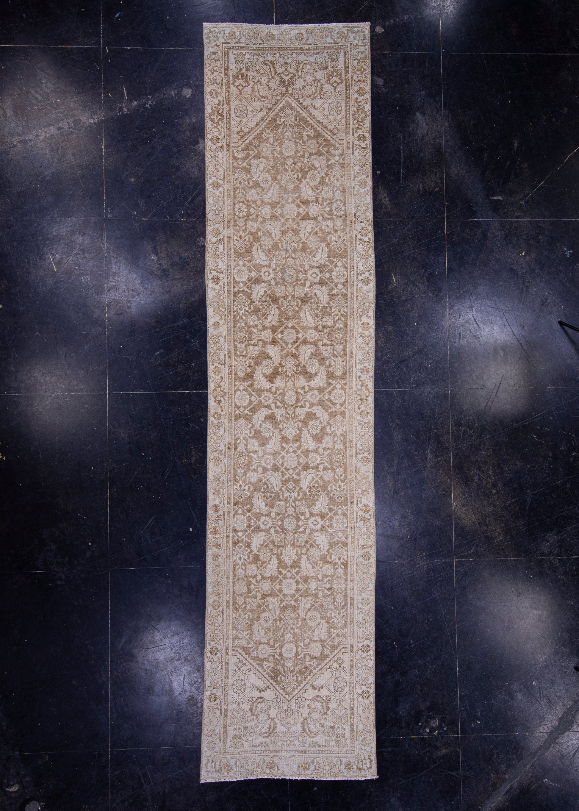 Turkish Vintage Anatolian Runner Rug 3' x 13'2" #7017
