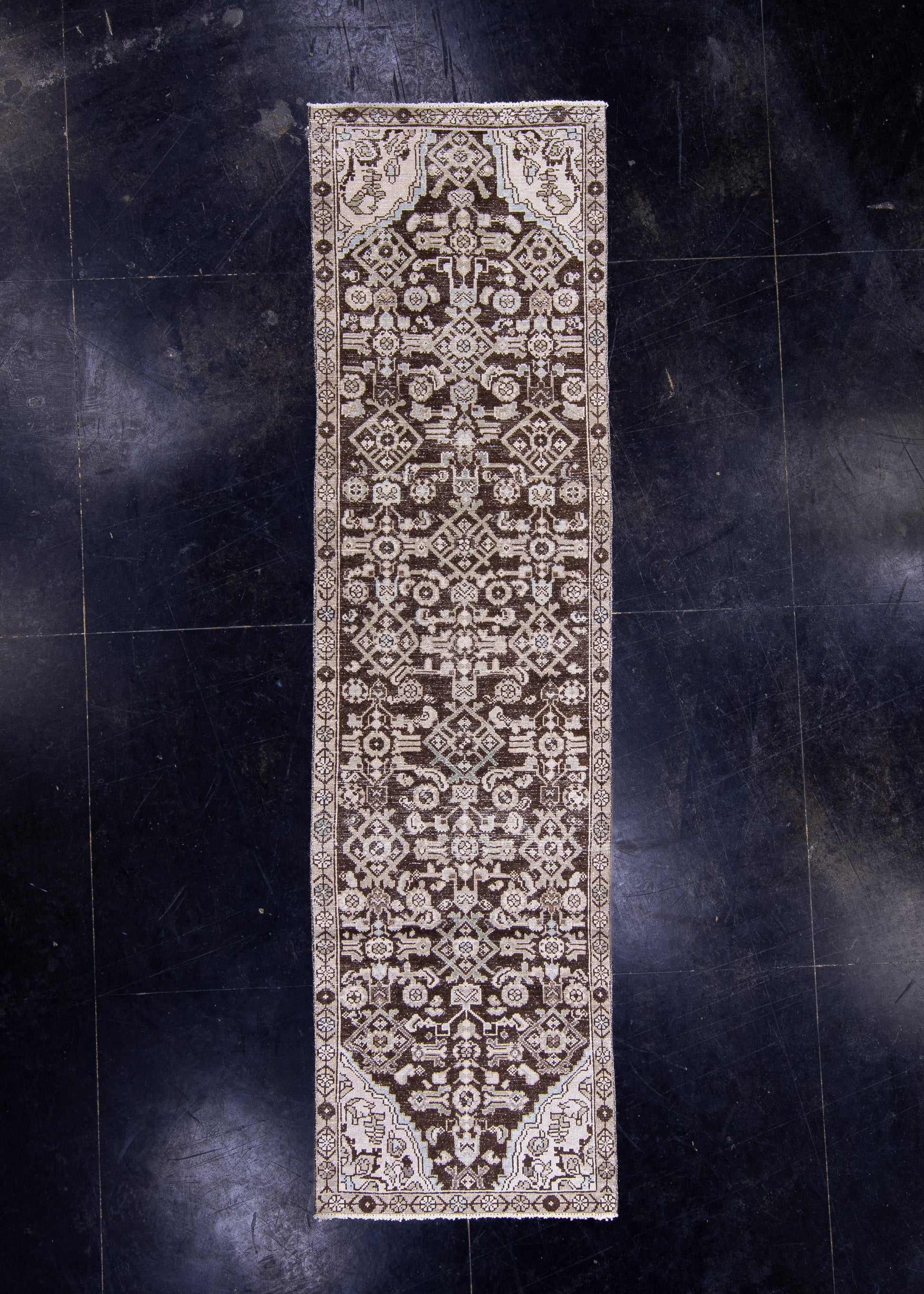 Turkish Vintage Anatolian Runner Rug 2'7" x 9'5" #7024