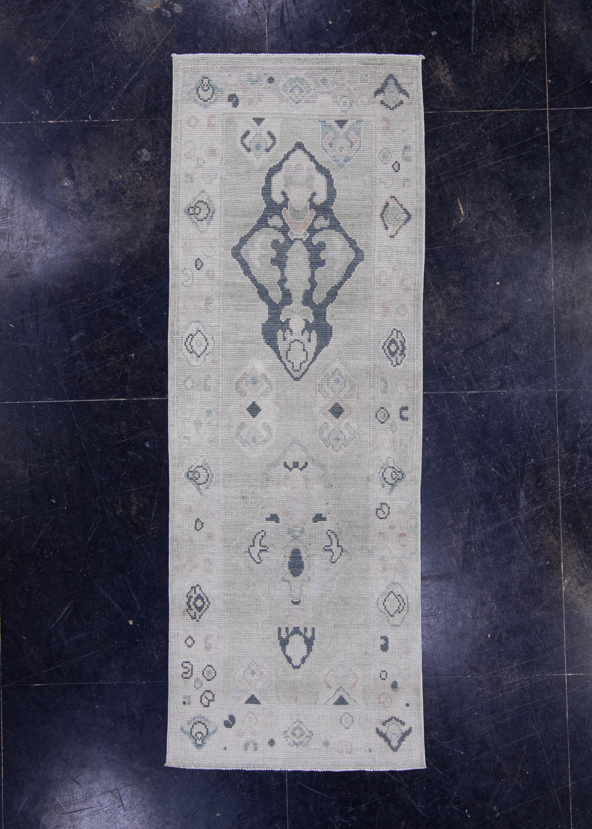 Turkish Oushak Rug 2'9" x 7'7" #16927