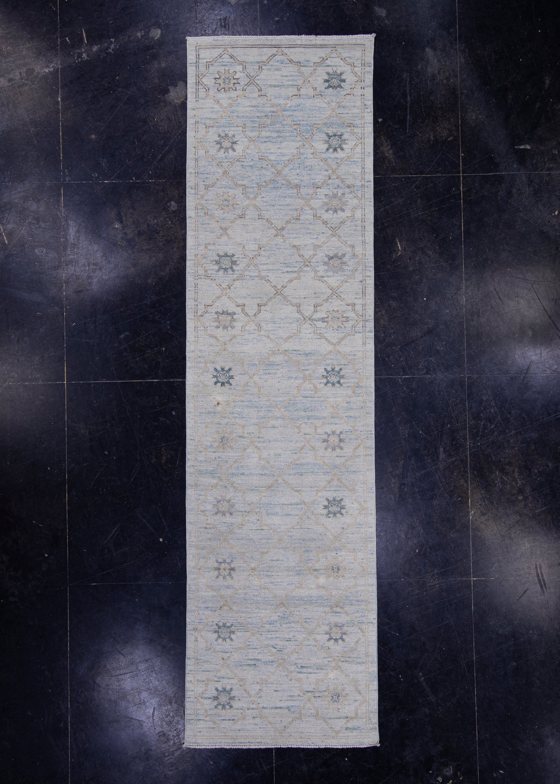 Turkish Oushak Rug 2'10" x 10'7" #16929