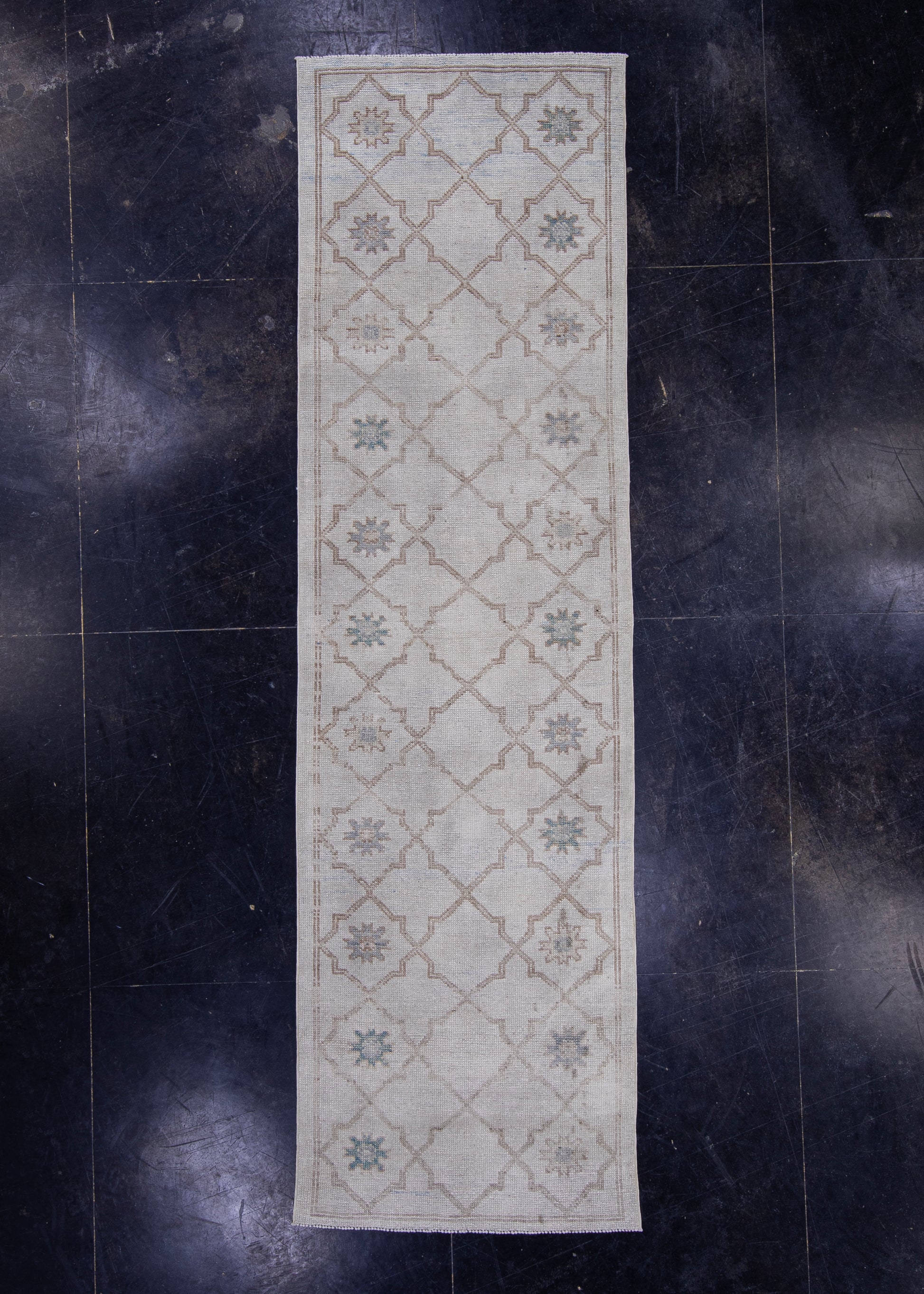Turkish Oushak Rug 2'11" x 10' #16922
