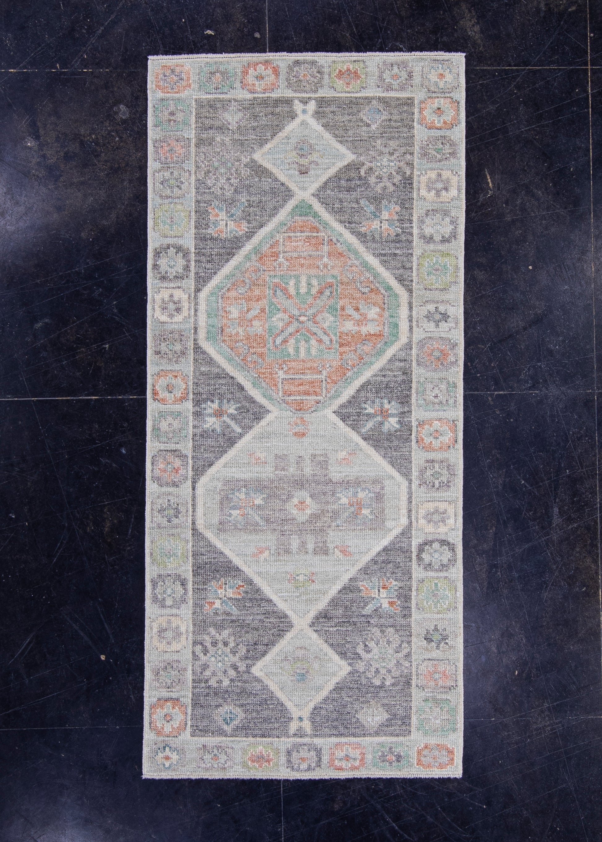 Turkish Oushak Runner Rug 2'11" x 6'7" #16017