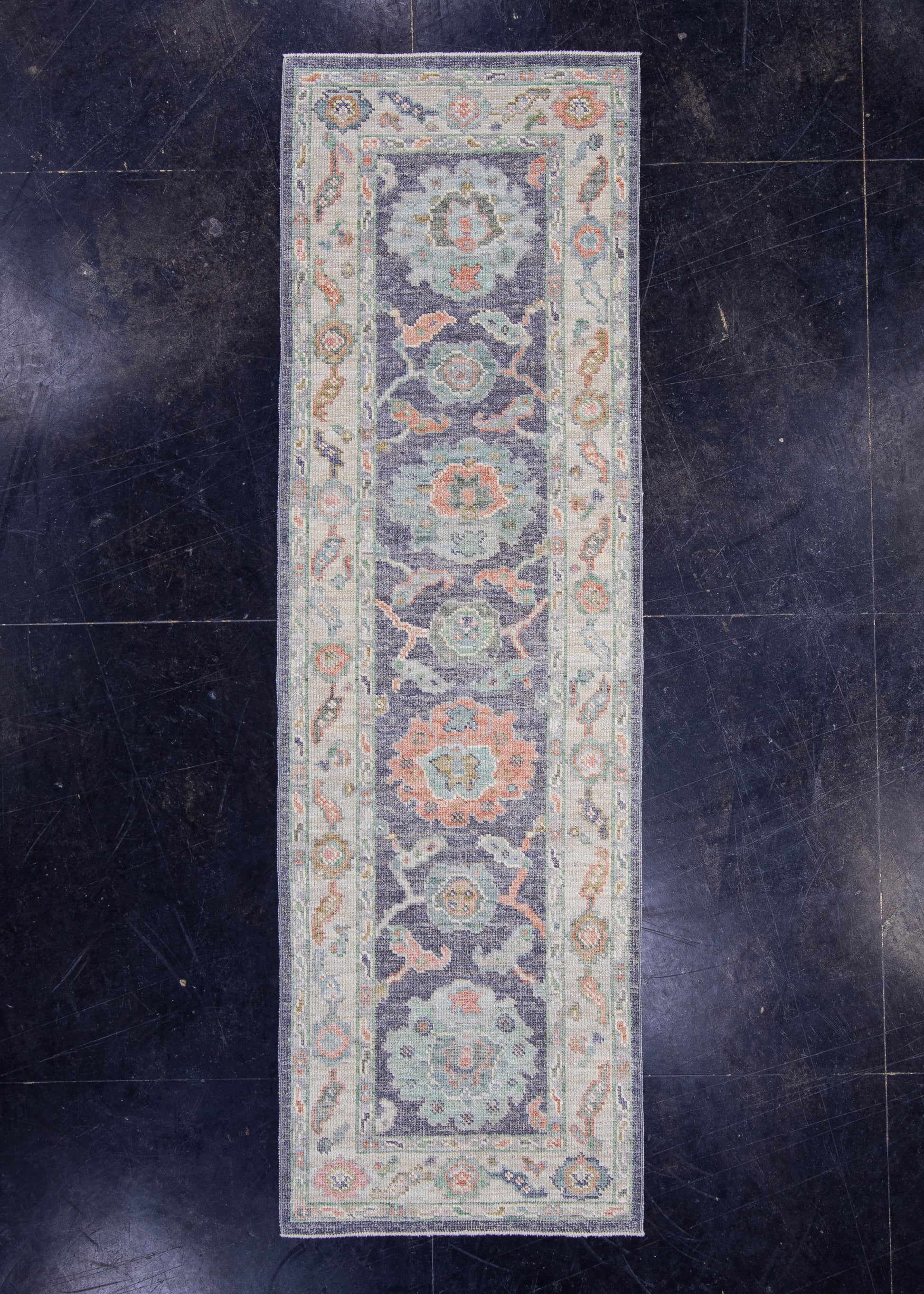 Turkish Oushak Rug 2'5" x 7'9" #16509