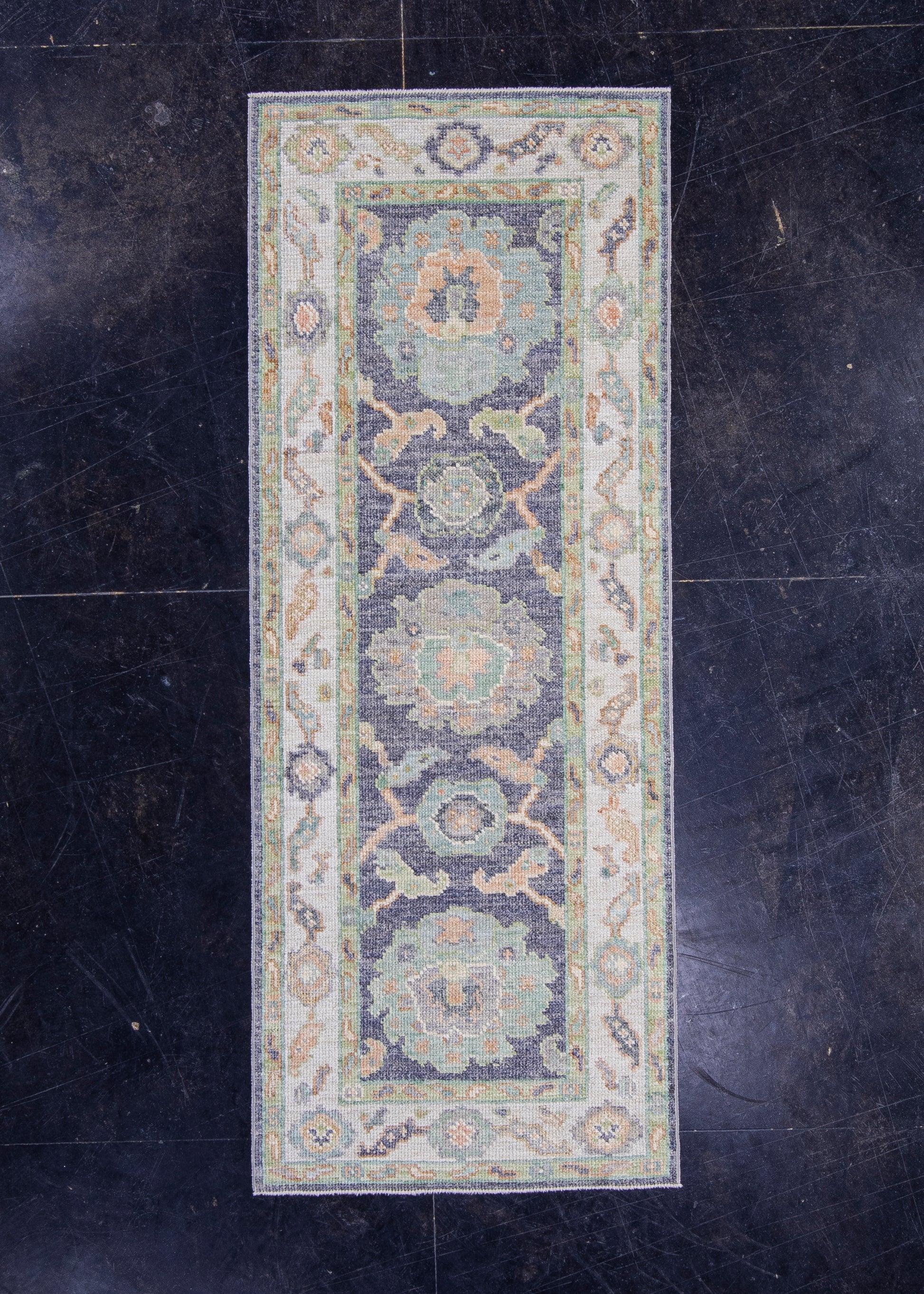 Turkish Oushak Rug 2'4" x 6' #16421