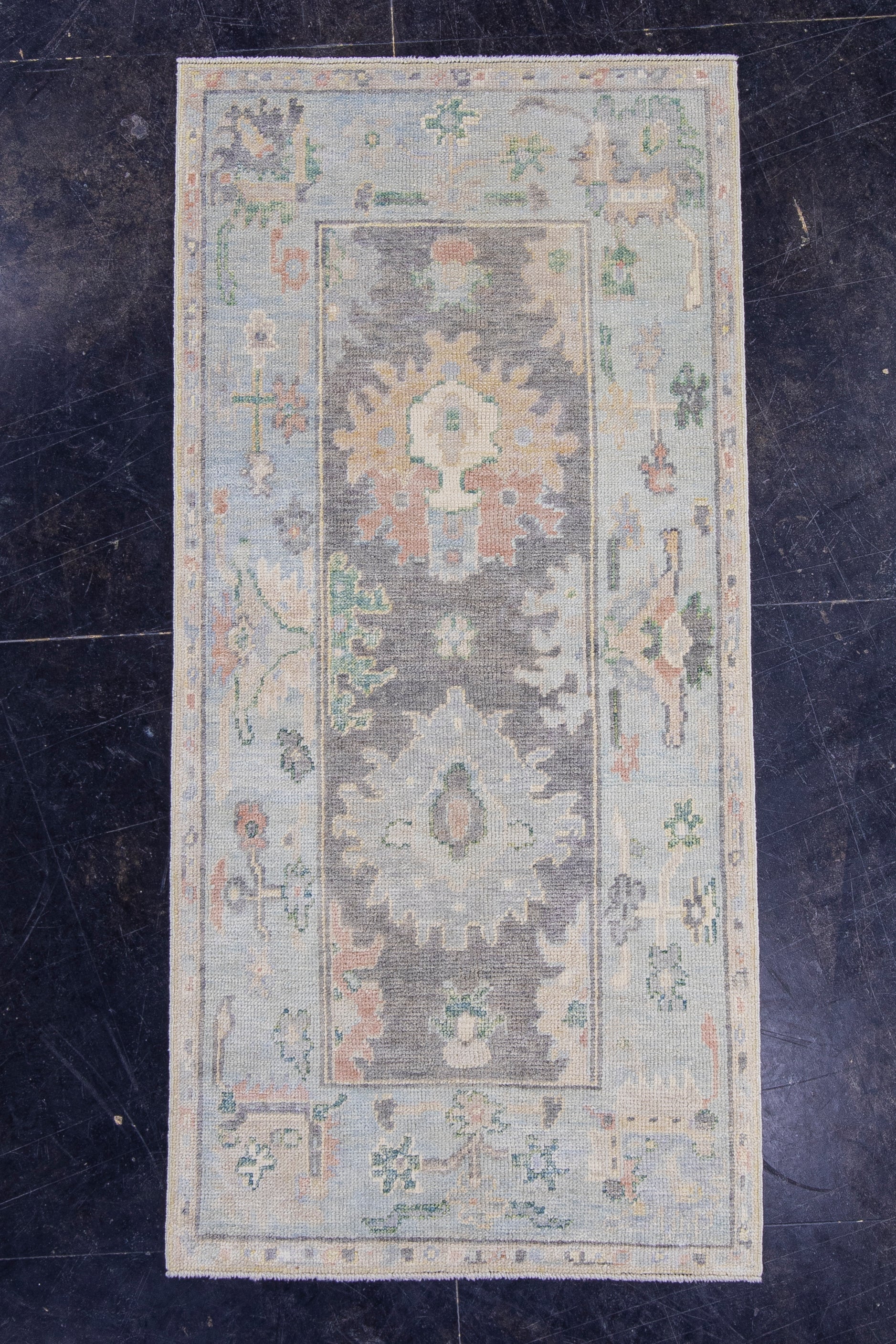 Turkish Oushak Rug 2'10" x 6' #16592