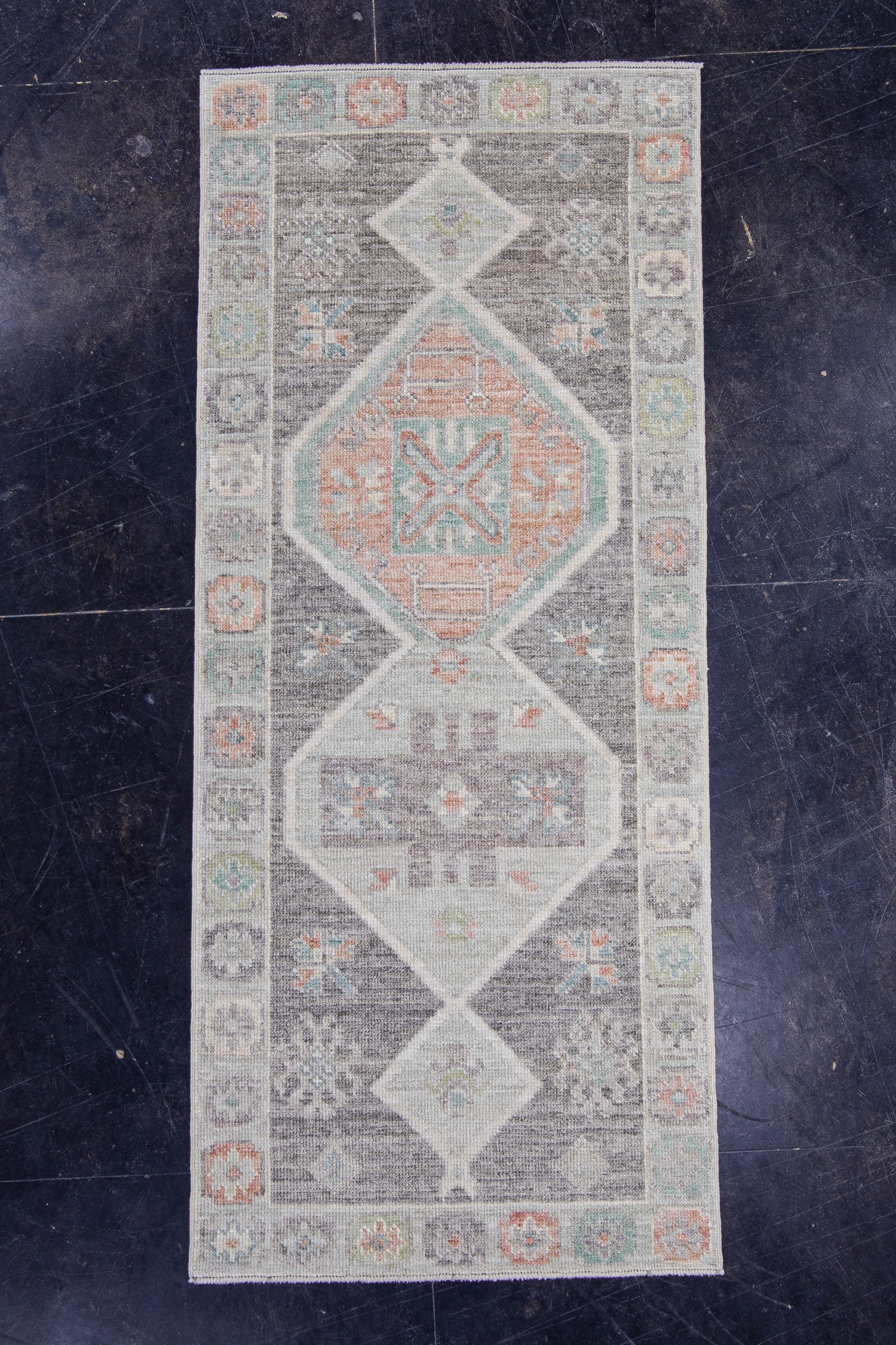 Turkish Oushak Rug 2'9" x 6'6" #16366