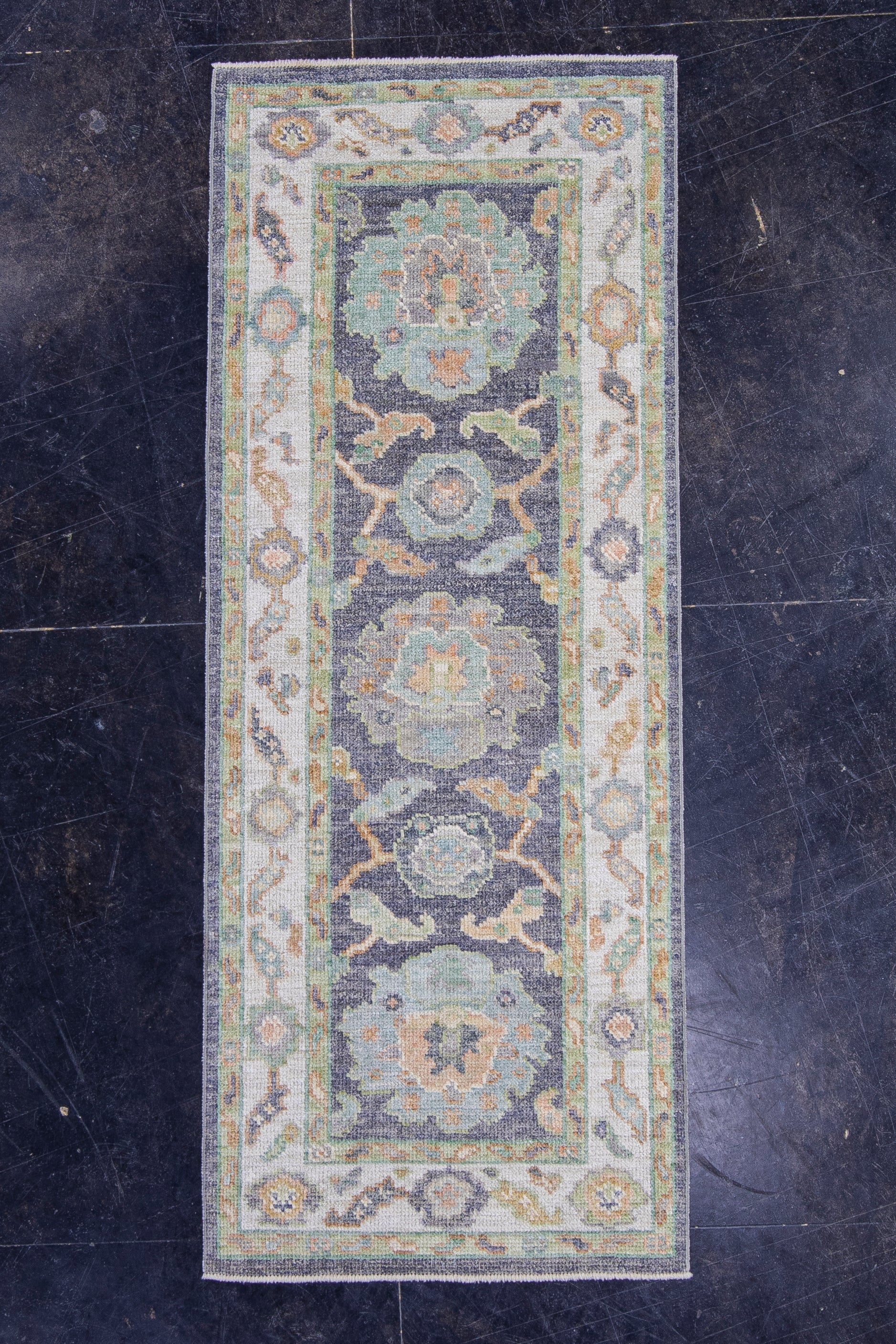 Turkish Oushak Rug 2'5" x 6' #16504