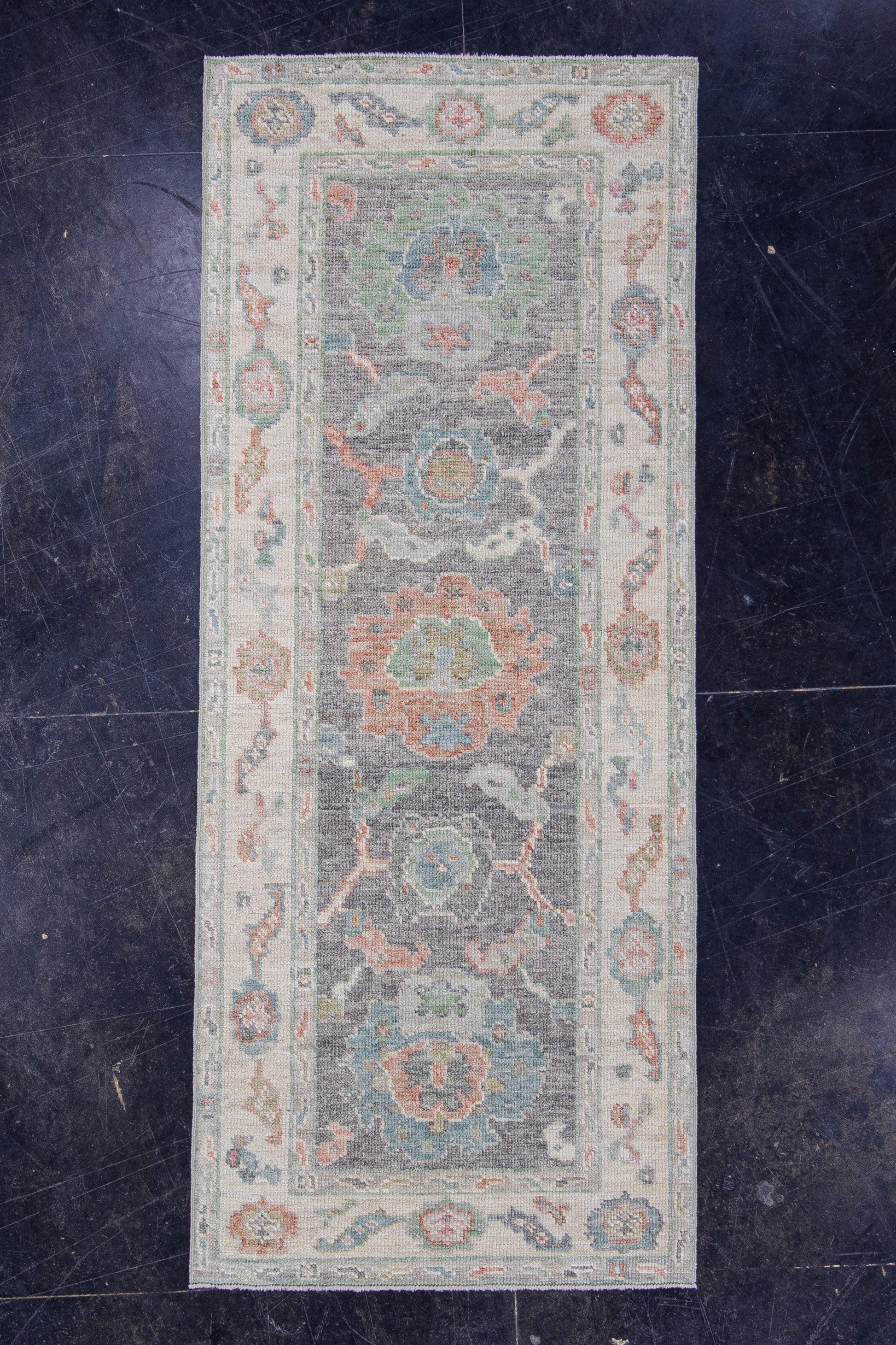Turkish Oushak Rug 2'8" x 6'6" #16016