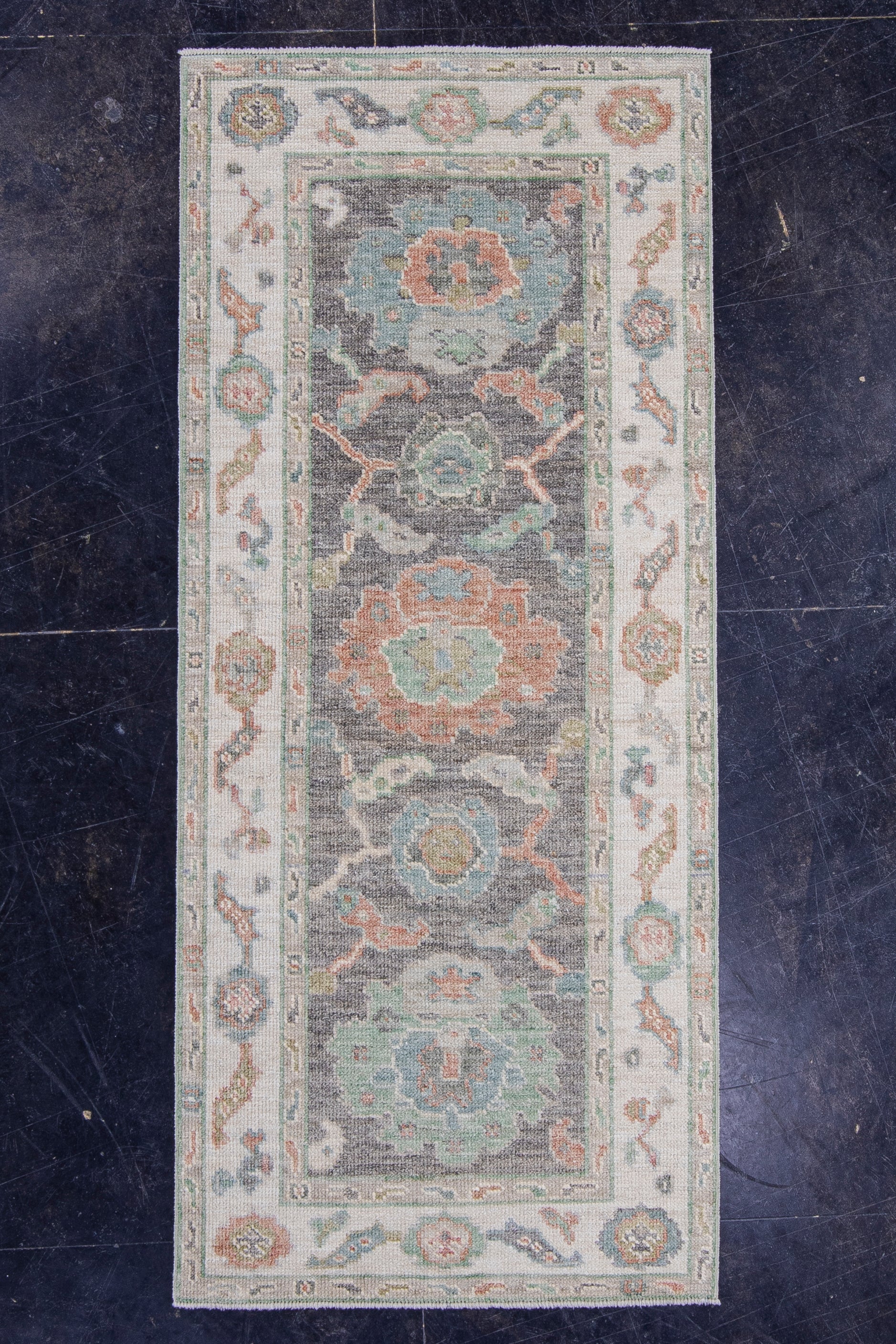 Turkish Oushak Rug 2'8" x 6'3" #16328