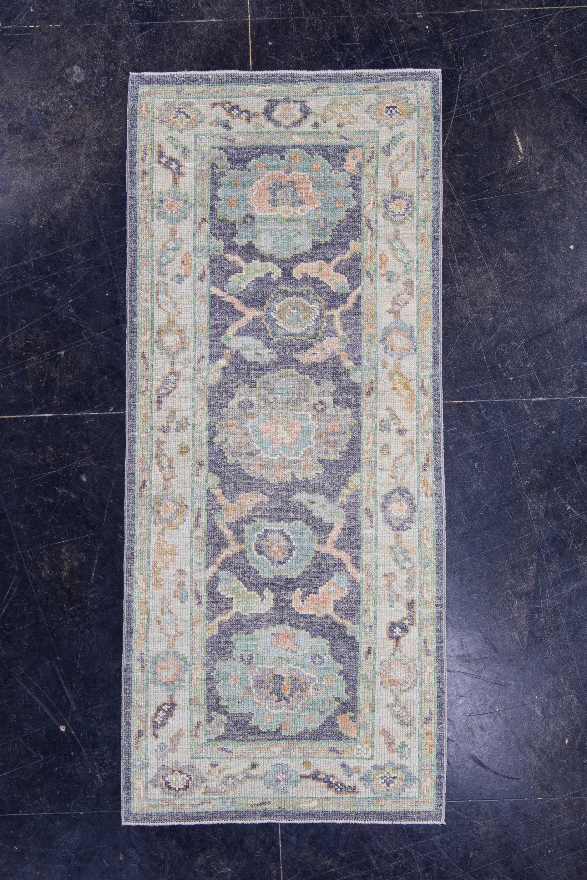 Turkish Oushak Rug 2'5" x 5'8" #16532