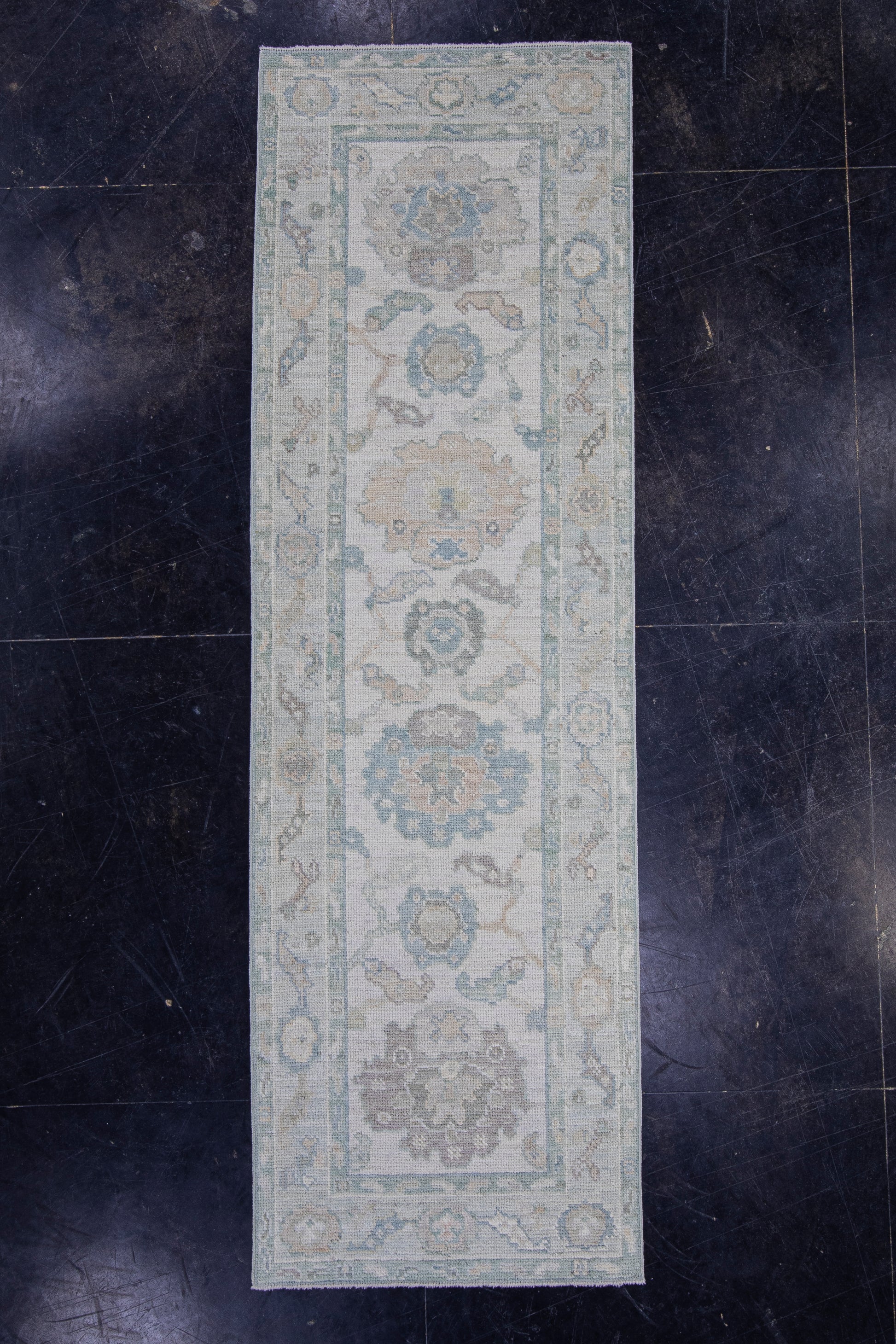 Turkish Oushak Runner Rug 2'6" x 8' #16289